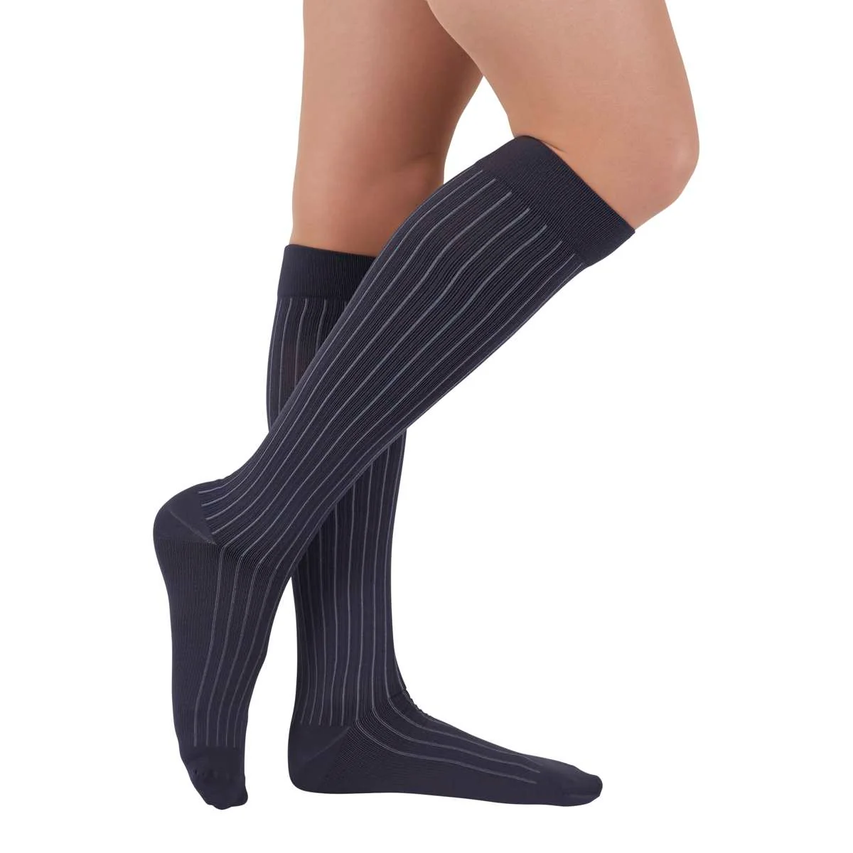 Duomed Soft Stripe Knee High 15-20 mmHg