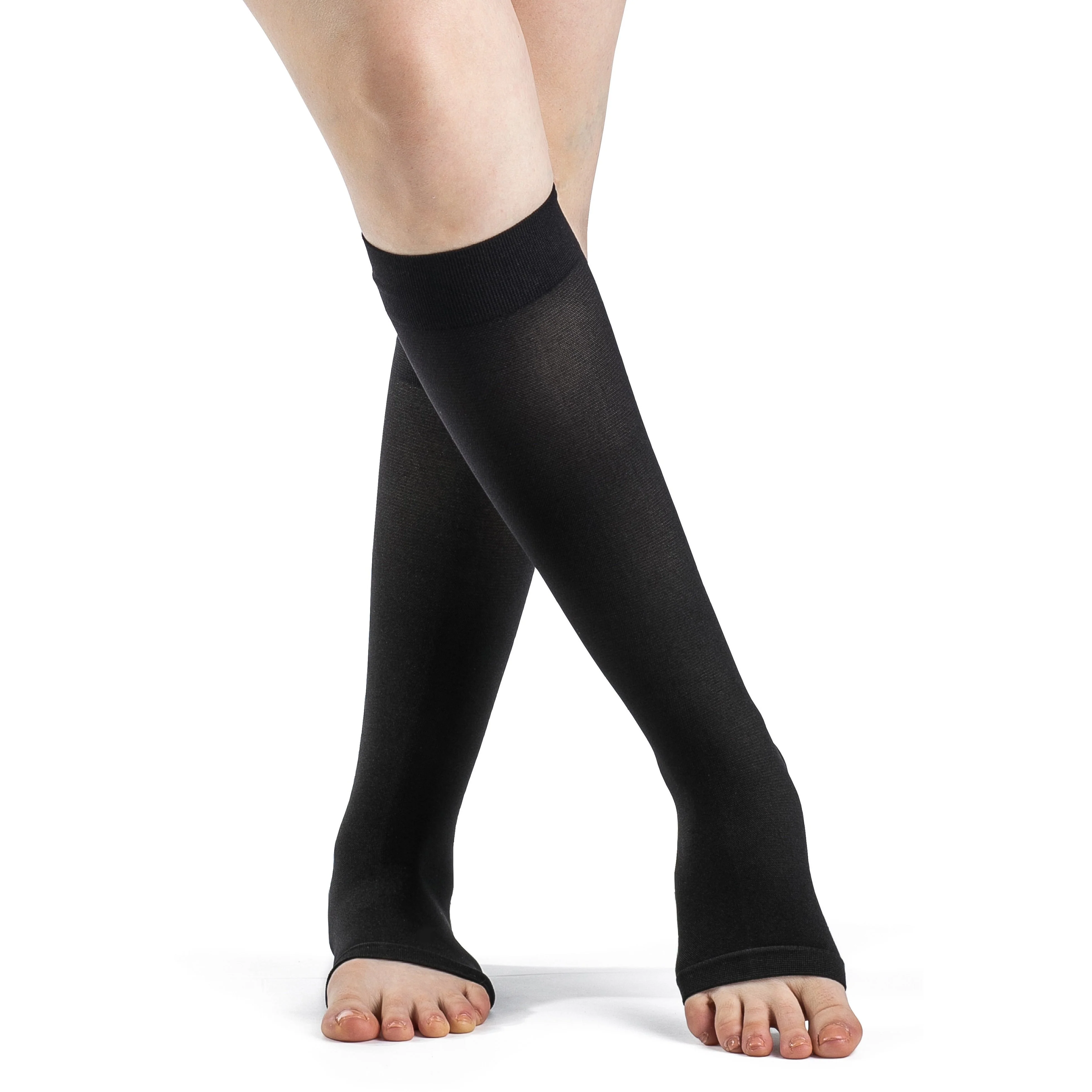Dynaven Opaque Knee High 20-30 mmHg, Open Toe - Image 2