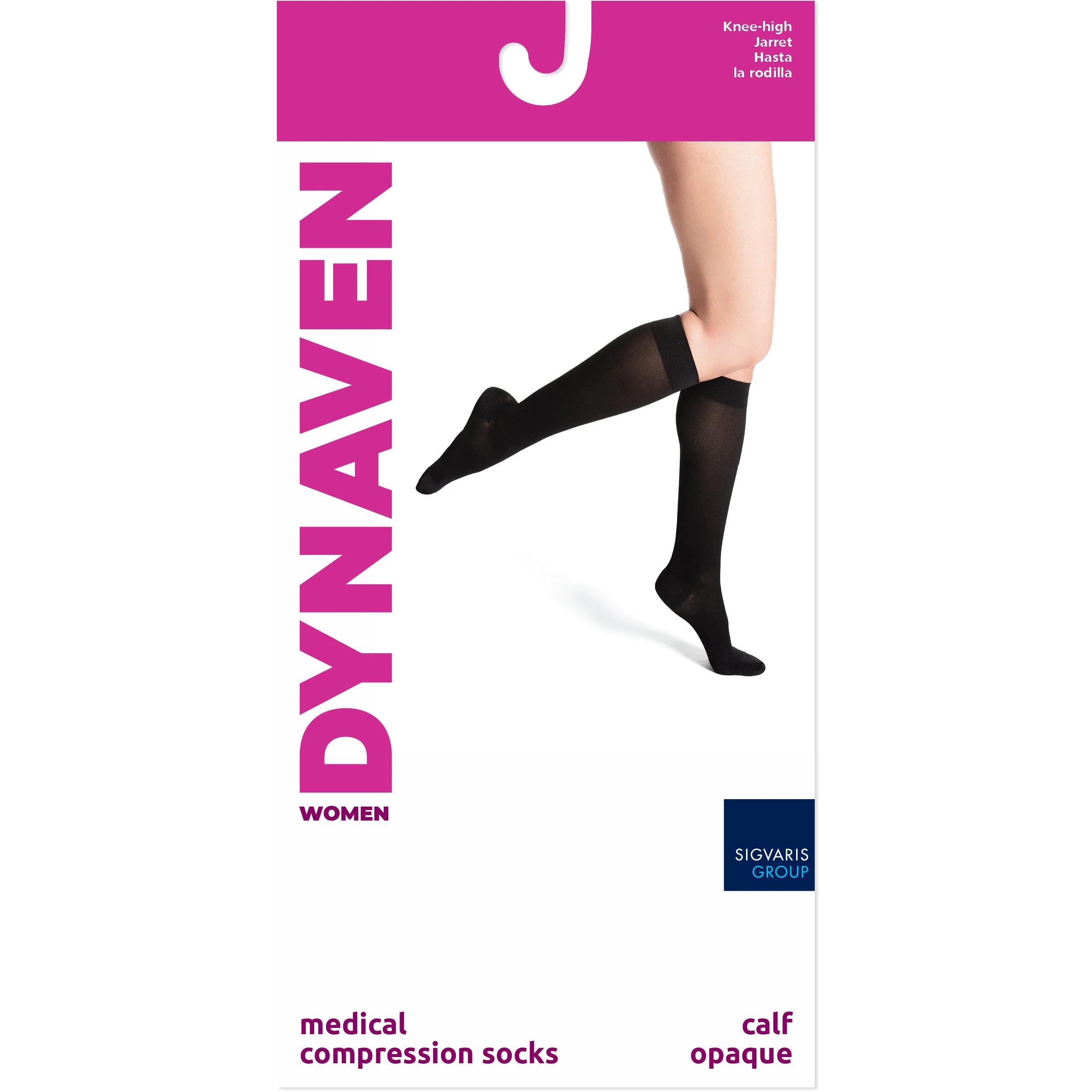 Dynaven Opaque Women's Knee High 30-40 mmHg - Image 3
