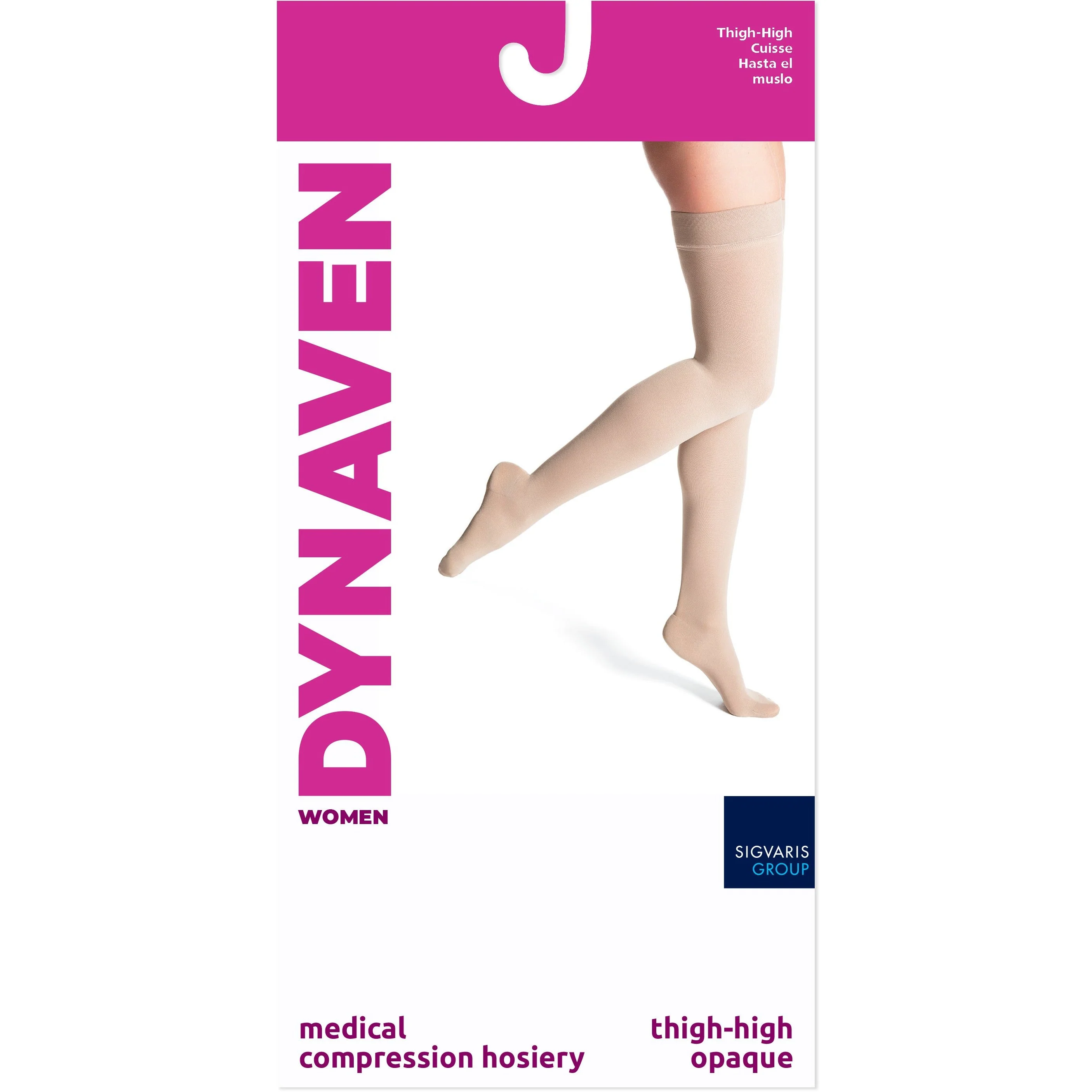 Dynaven Opaque Women's Thigh High 30-40 mmHg - Image 3