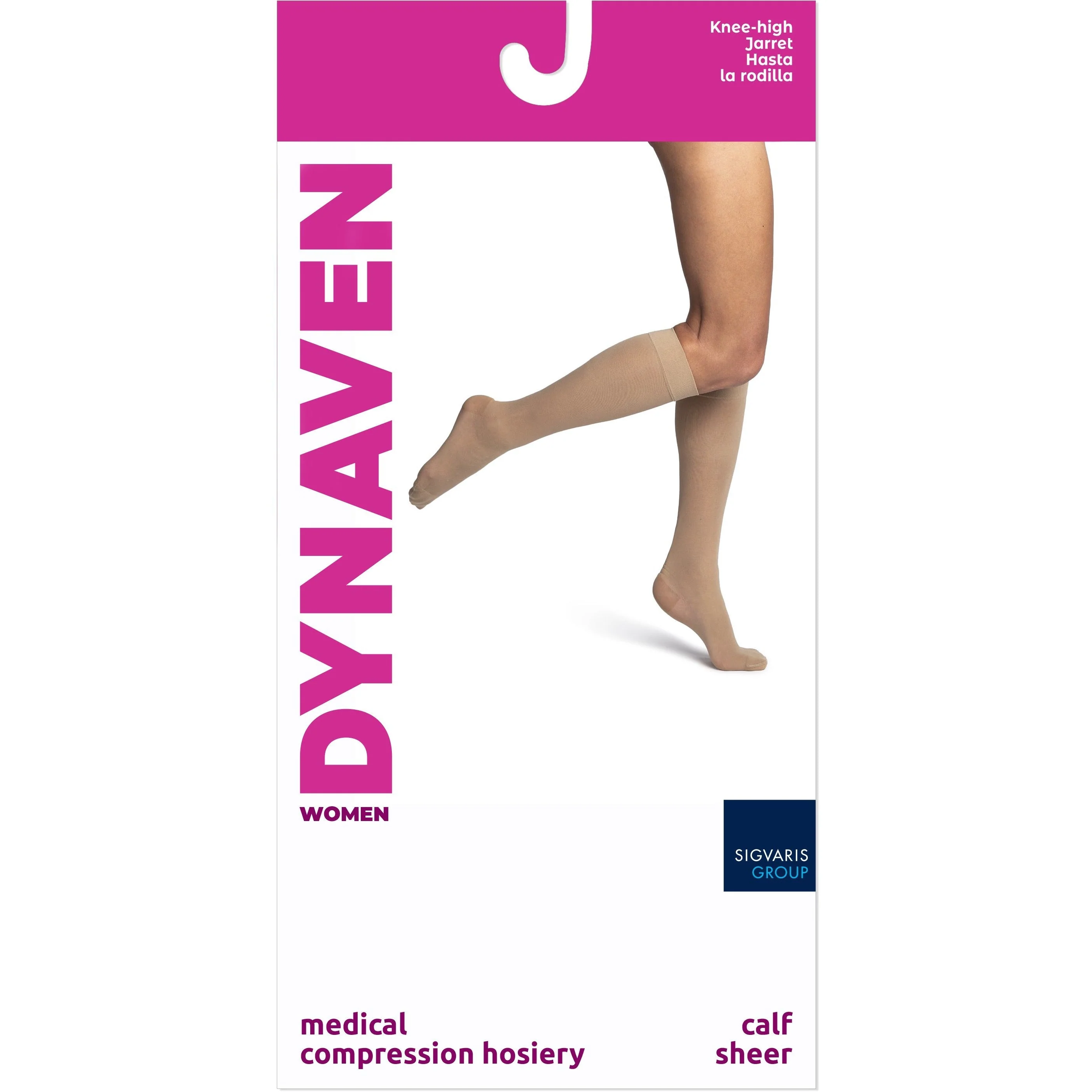 Dynaven Sheer Women's Knee High 20-30 mmHg - Image 3