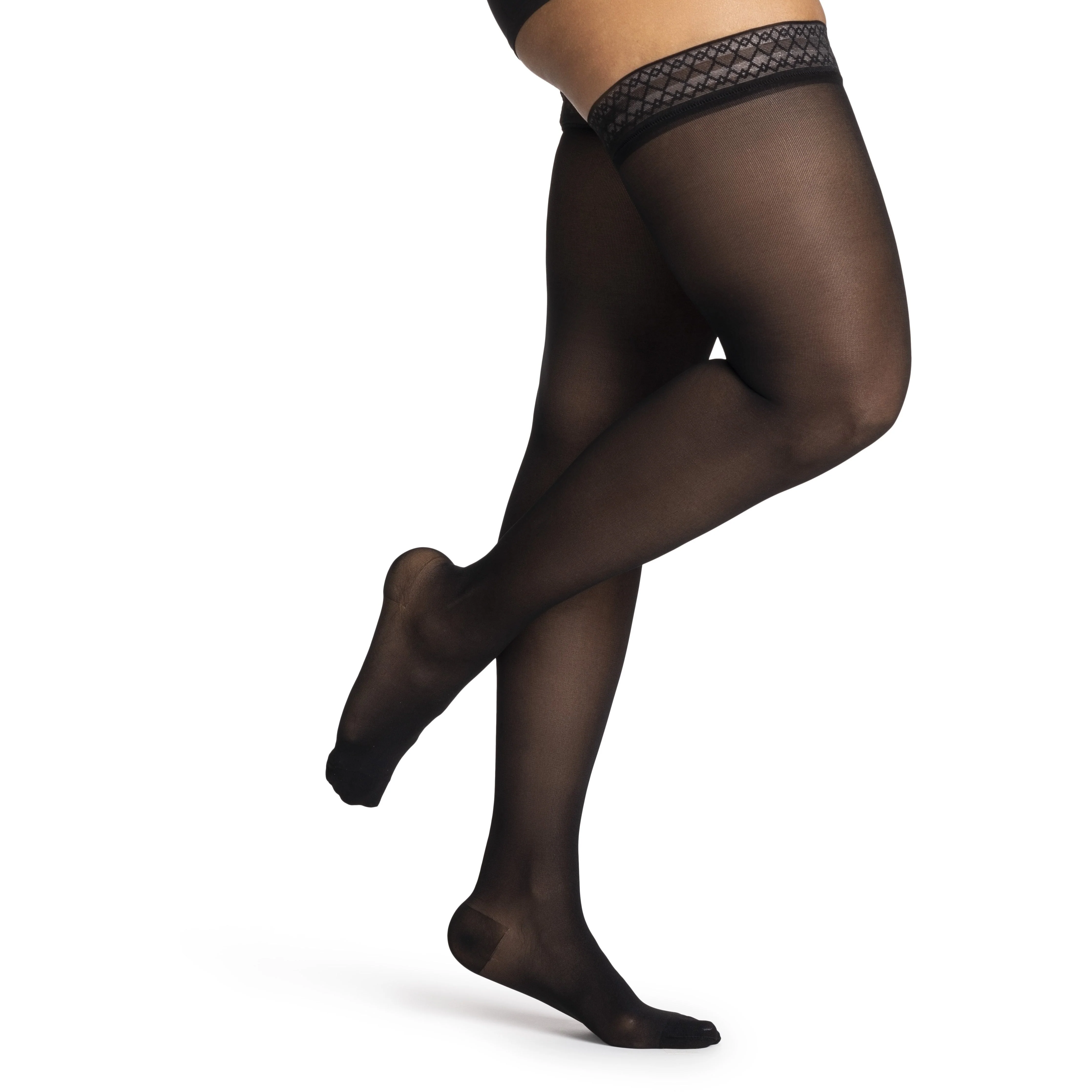 Dynaven Sheer Women's Thigh High 15-20 mmHg - Image 2