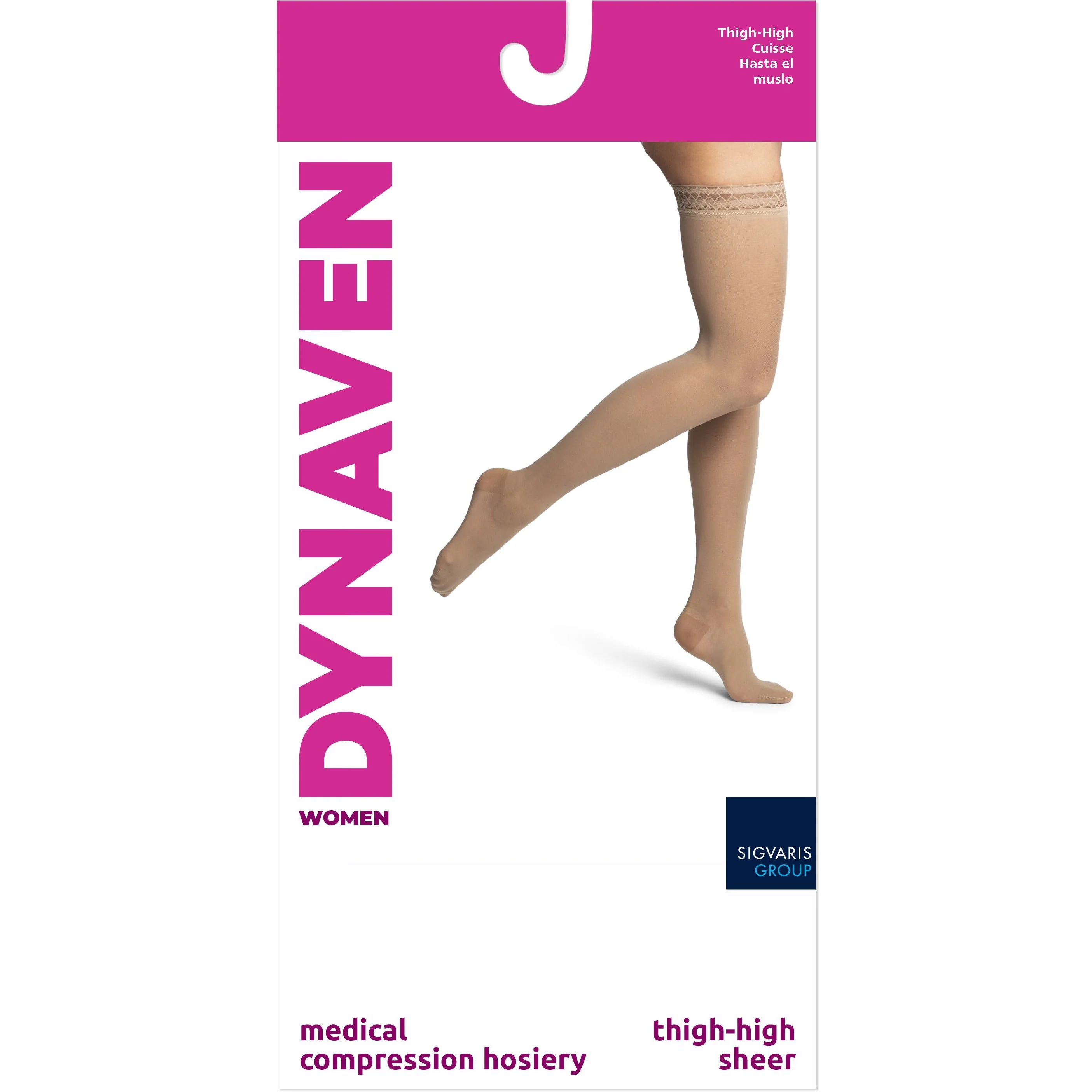 Dynaven Sheer Women's Thigh High 20-30 mmHg - Image 3