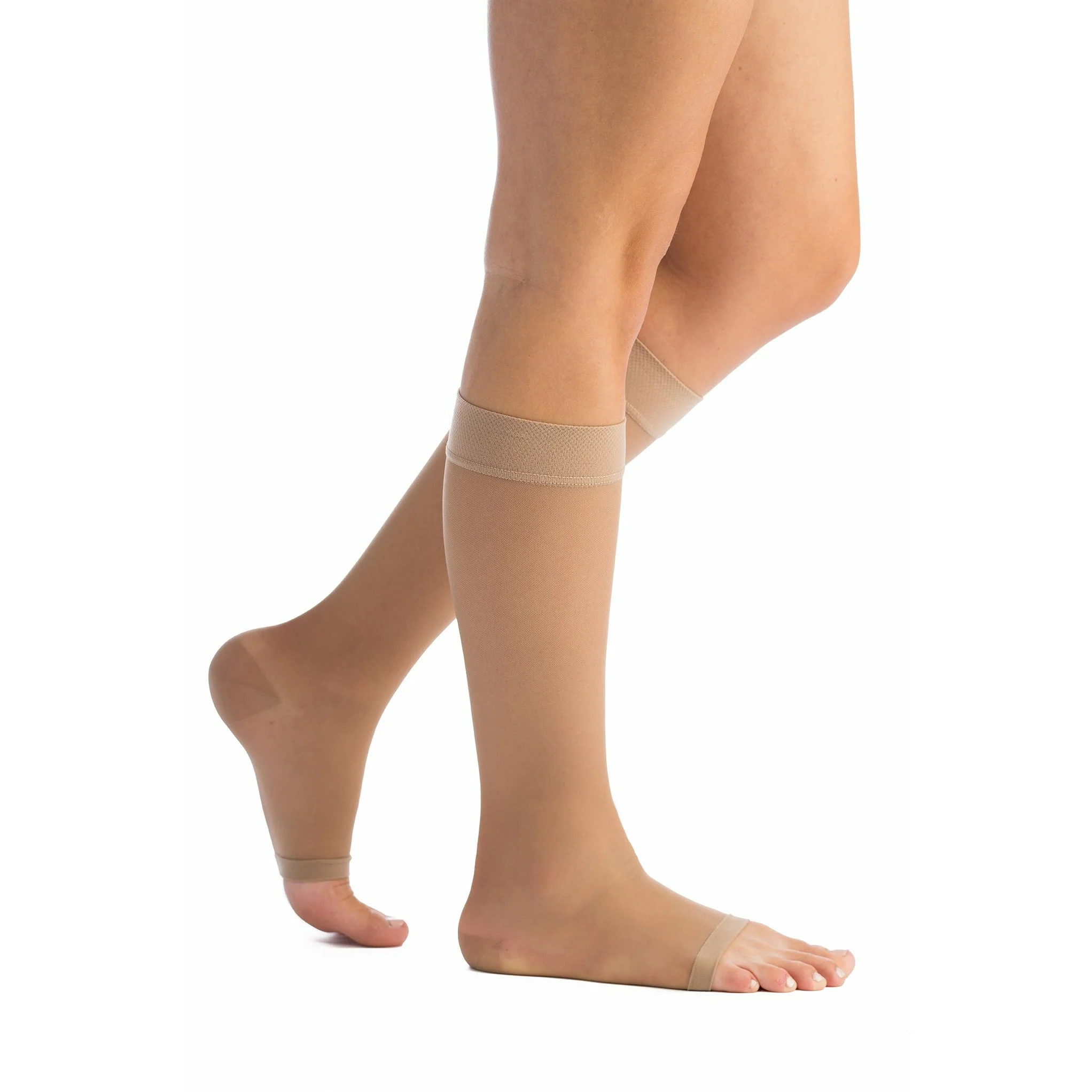EvoNation Everyday Sheer 20-30 mmHg OPEN TOE Knee High - Image 2