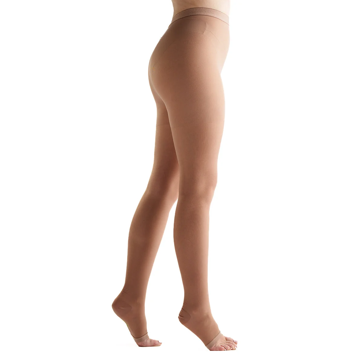 EvoNation Everyday Sheer 20-30 mmHg OPEN TOE Pantyhose - Image 2