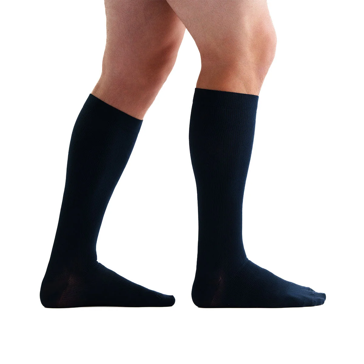 EvoNation Men's Classic Ribbed 8-15 mmHg Knee High - Image 3