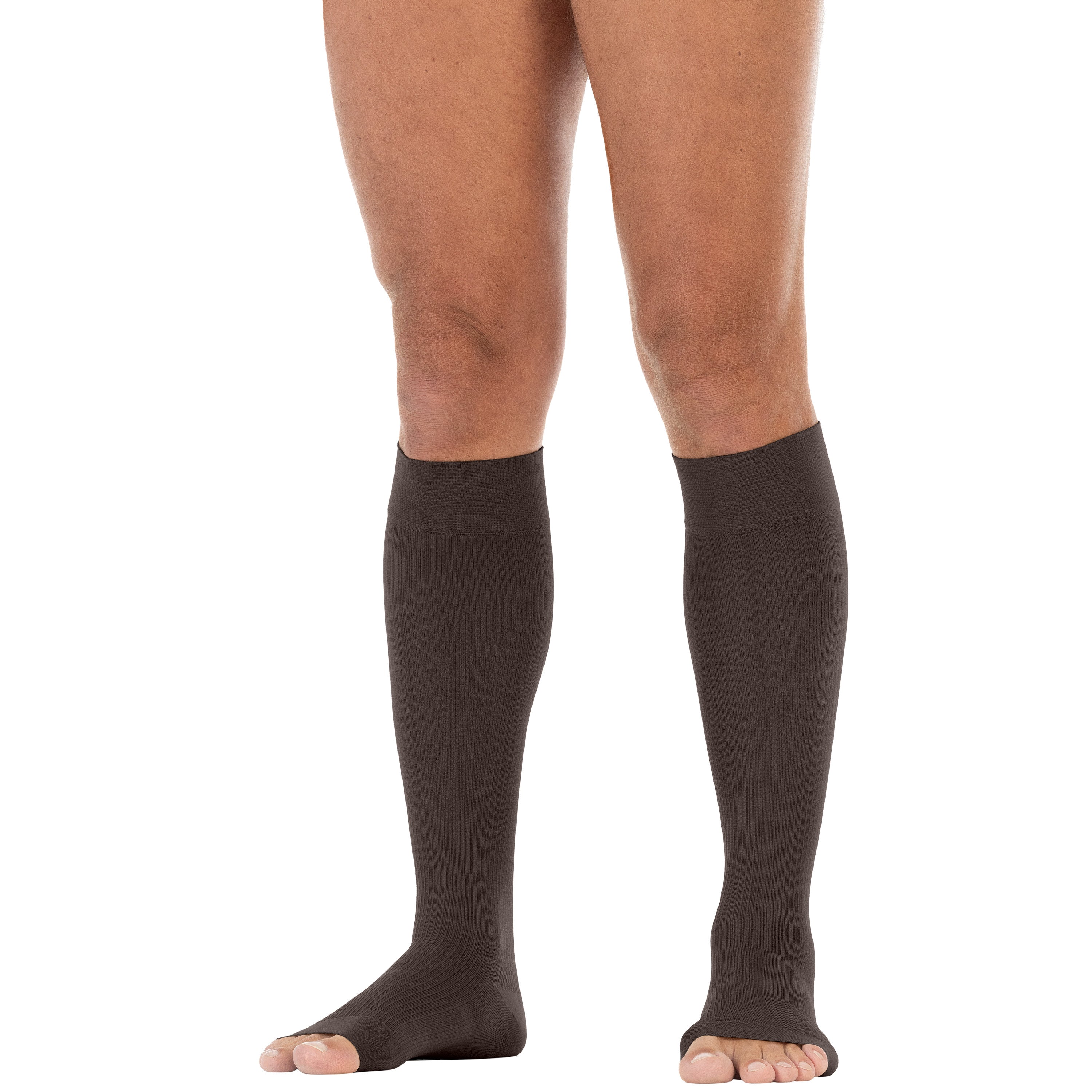 JOBST® forMen Knee High w/ SoftFit Band 20-30 mmHg, Open Toe - Image 2