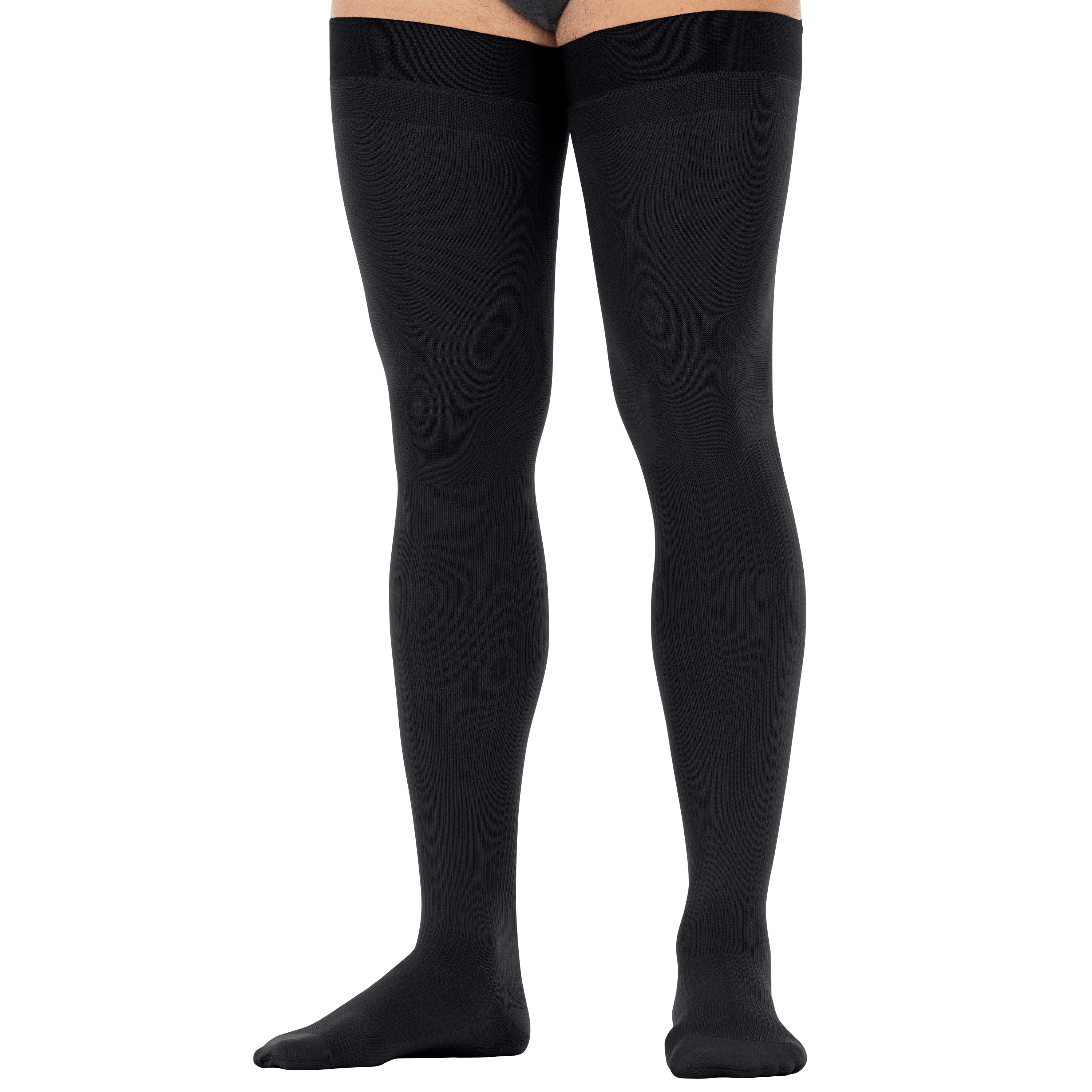 JOBST® forMen Thigh High w/ Micro Dotted Band 15-20 mmHg - Image 2
