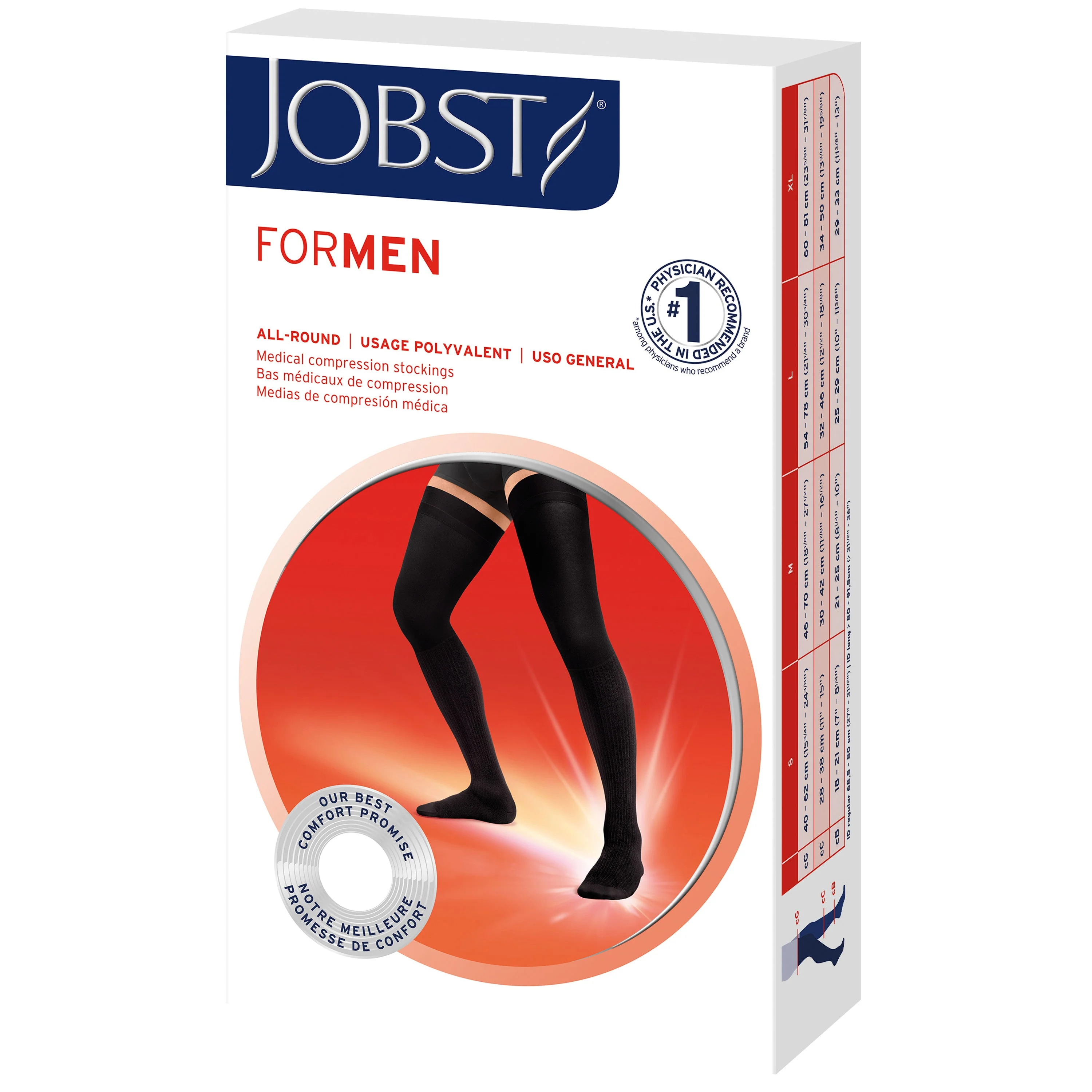 JOBST® forMen Thigh High w/ Micro Dotted Band 15-20 mmHg - Image 6