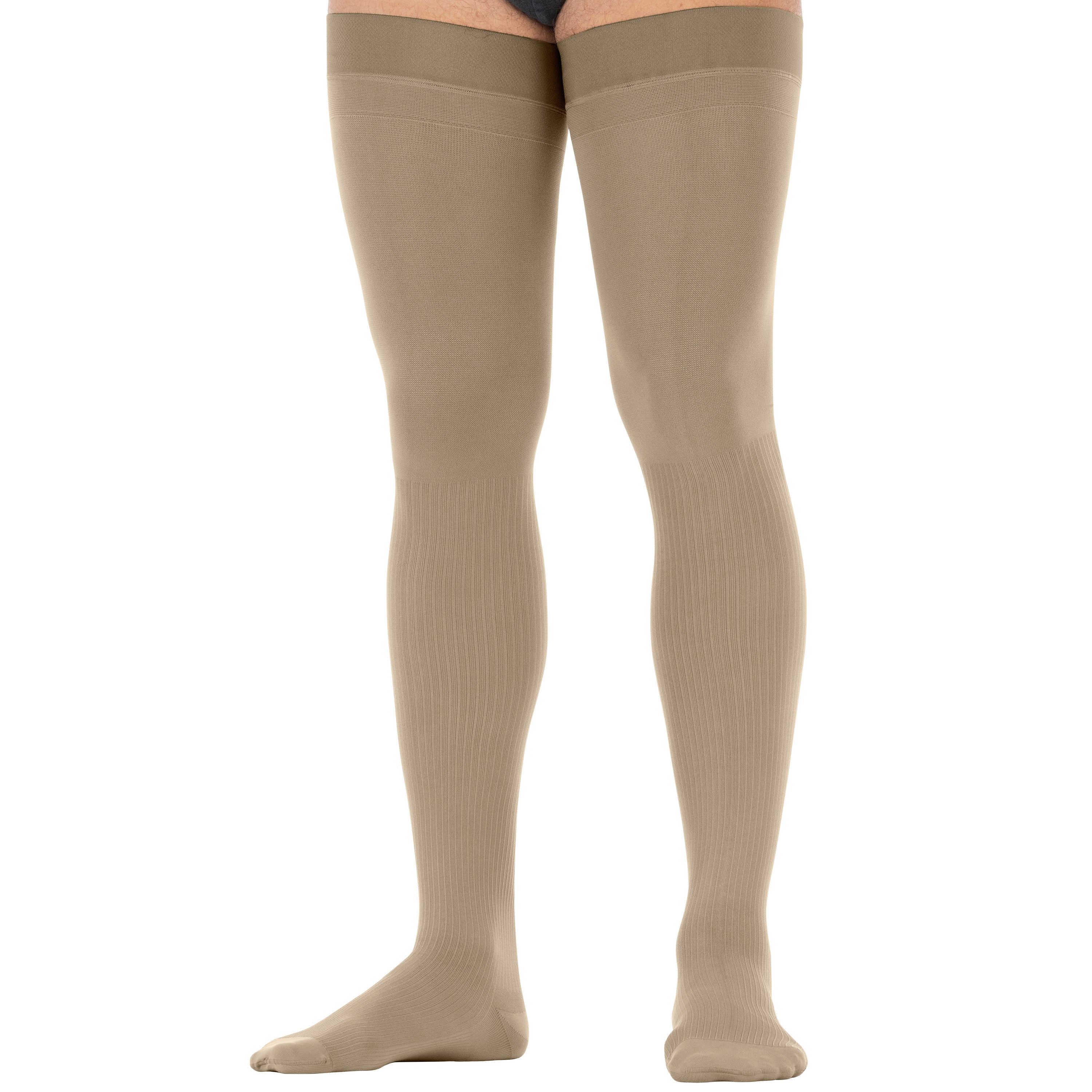 JOBST® forMen Thigh High w/ Micro Dotted Band 30-40 mmHg - Image 4