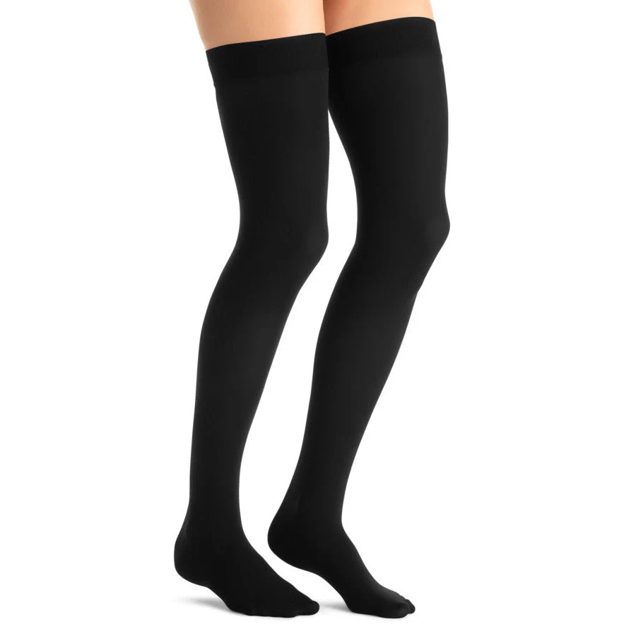 JOBST® Opaque Women's Thigh High 15-20 mmHg w/ Silicone Dot Top Band