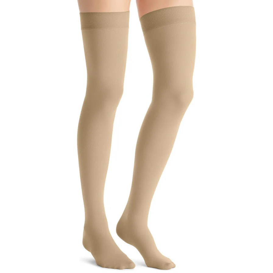 JOBST® Opaque Women's Thigh High 15-20 mmHg w/ Silicone Dot Top Band - Image 2