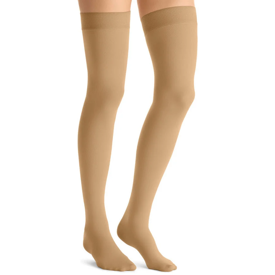 JOBST® Opaque Women's Thigh High 15-20 mmHg w/ Silicone Dot Top Band - Image 3