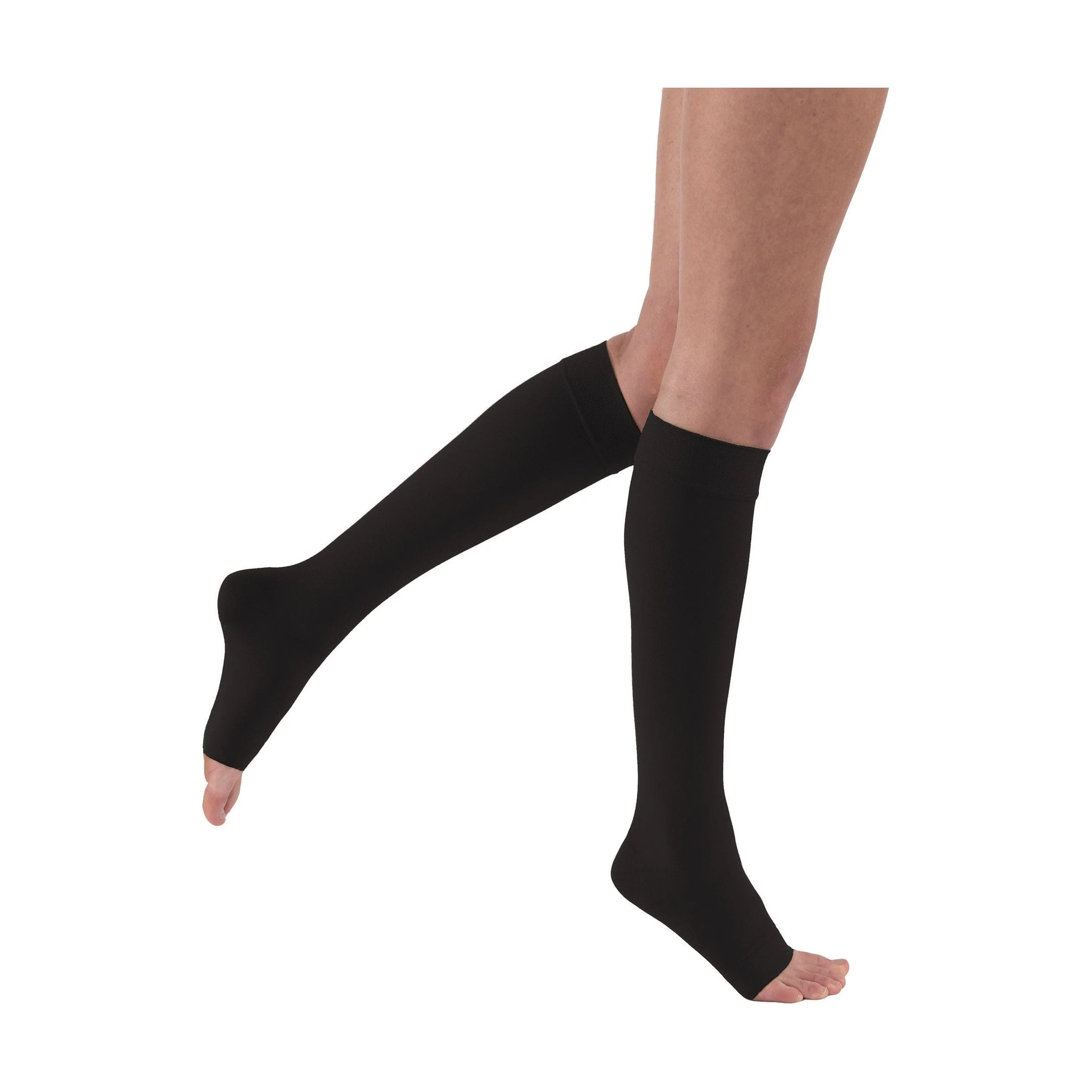 JOBST® Relief Knee High 20-30 mmHg w/ Silicone Top Band, Open Toe - Image 2
