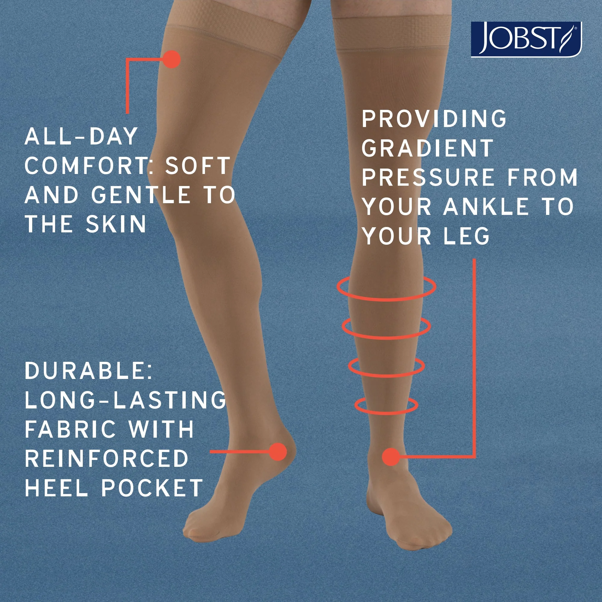 JOBST® Relief Single Leg Chap 20-30 mmHg, Open Toe - Image 6