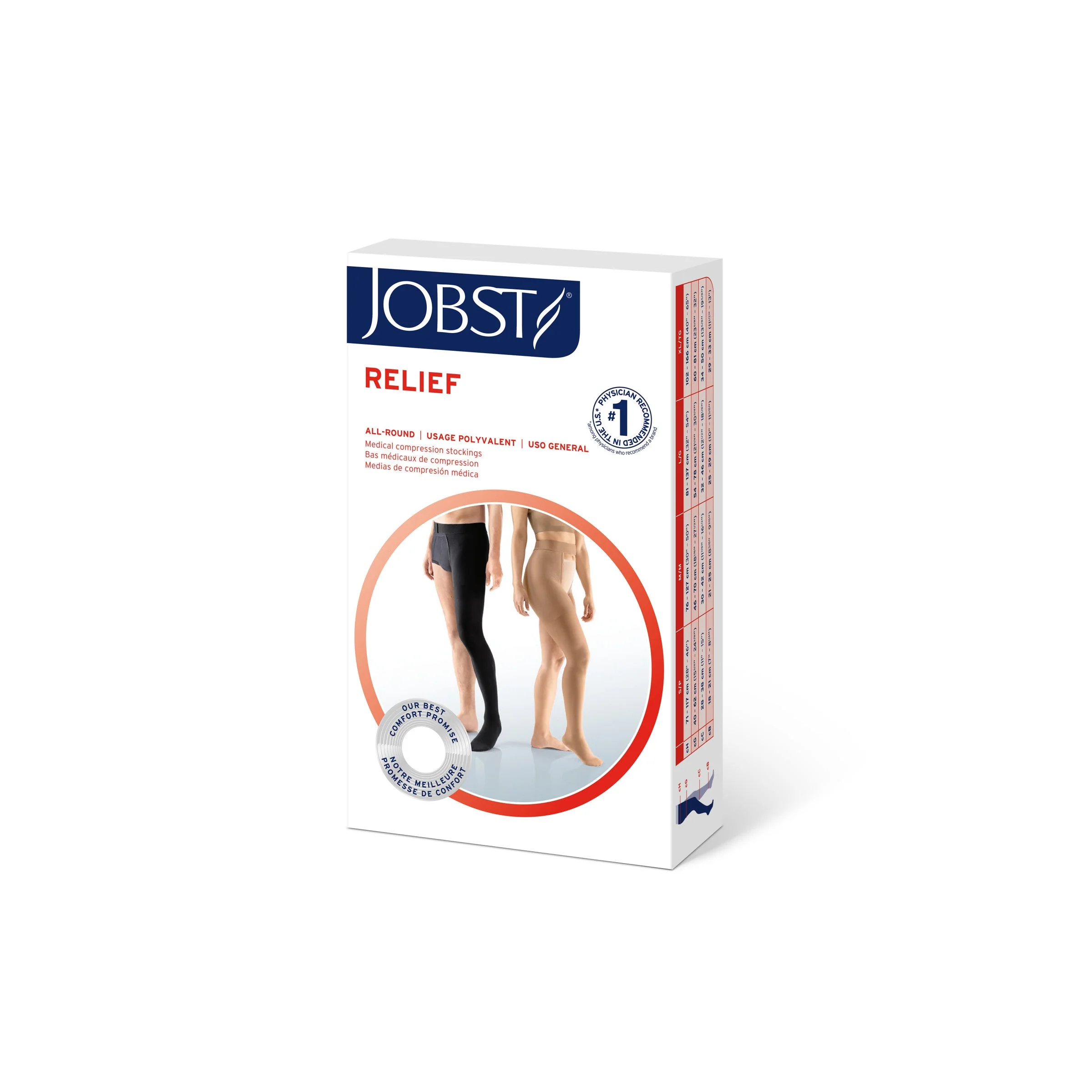 JOBST® Relief Single Leg Chap 30-40 mmHg, Open Toe - Image 3