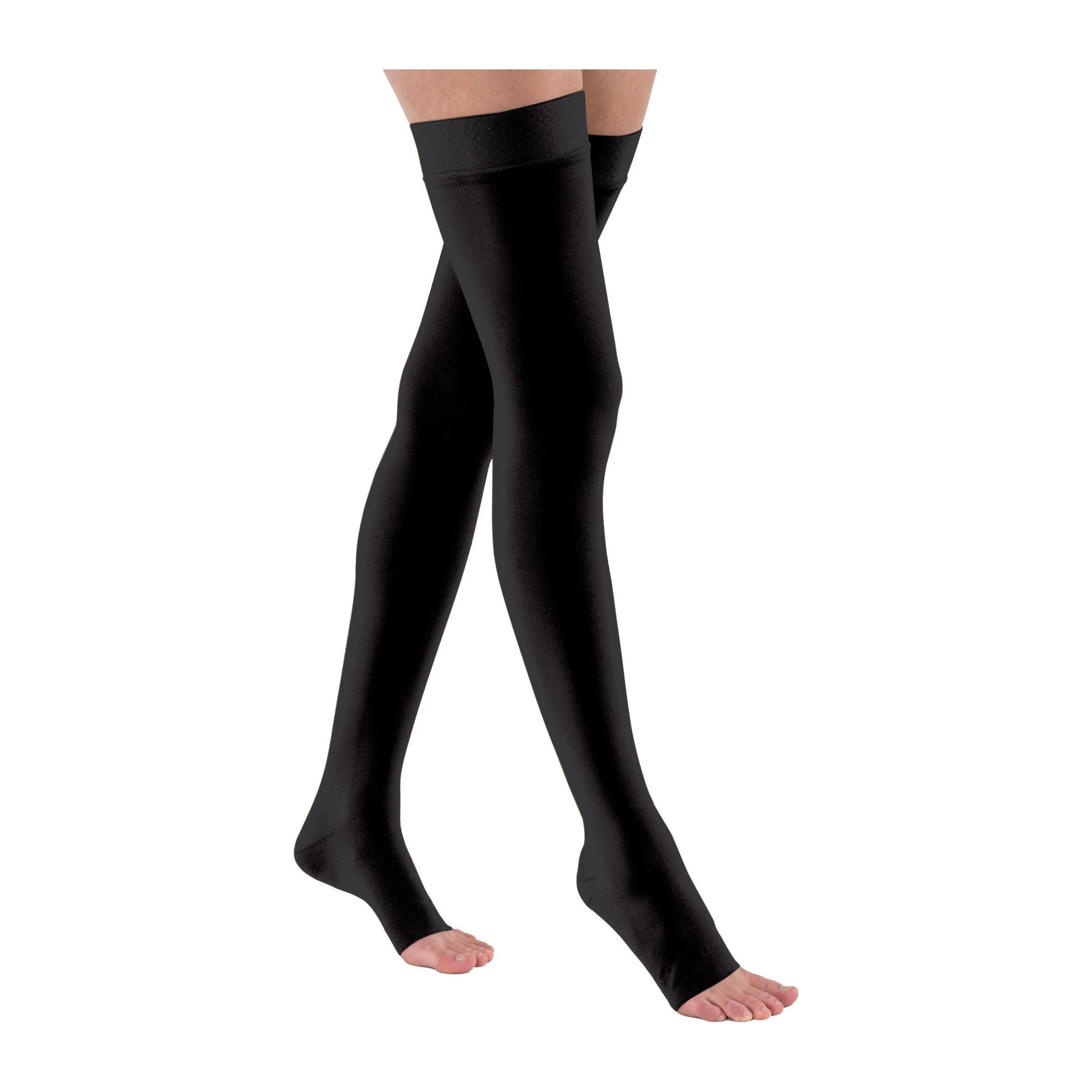 JOBST® Relief Thigh High 20-30 mmHg w/ Silicone Top Band, Open Toe - Image 2