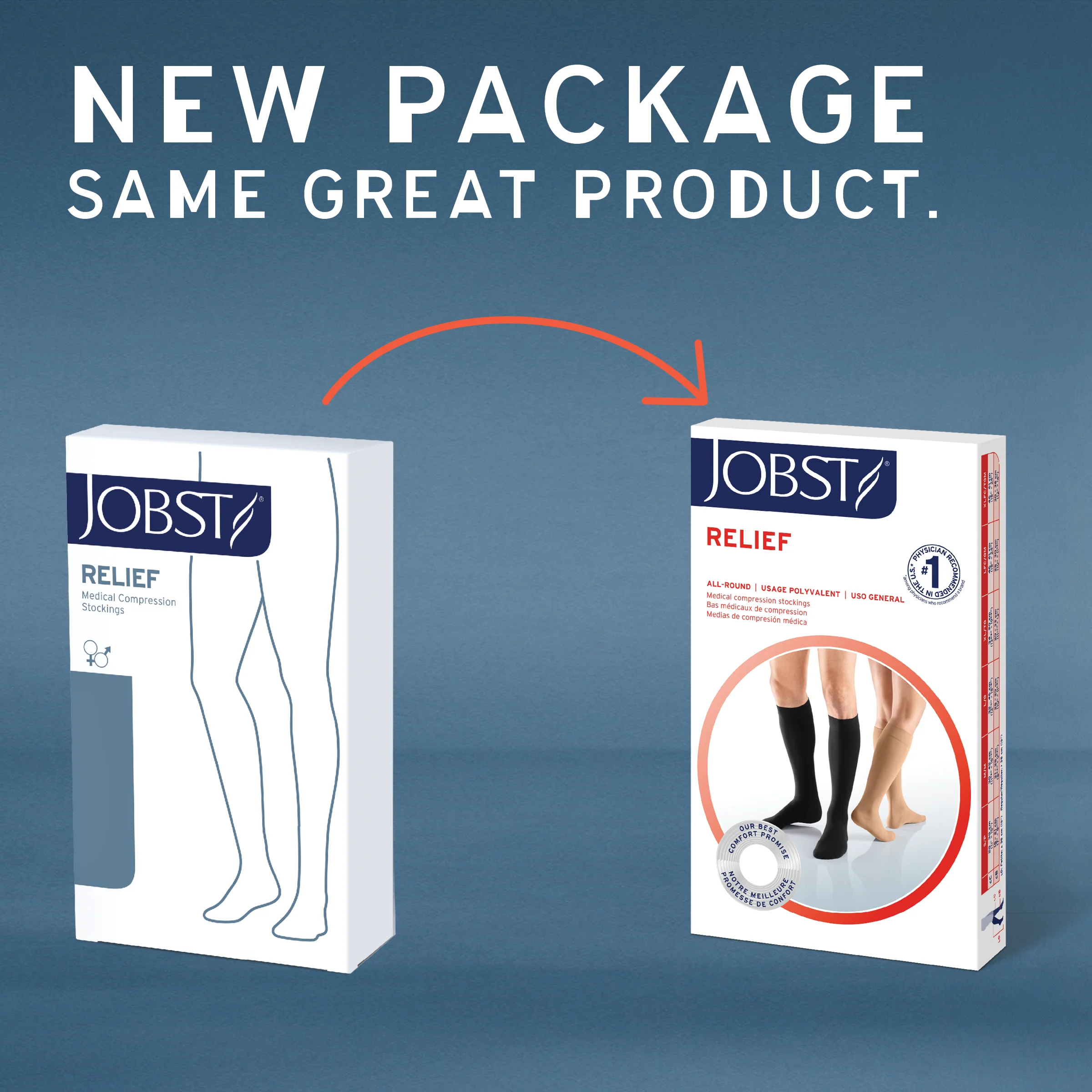 JOBST® Relief Thigh High 30-40 mmHg w/ Silicone Top Band - Image 4