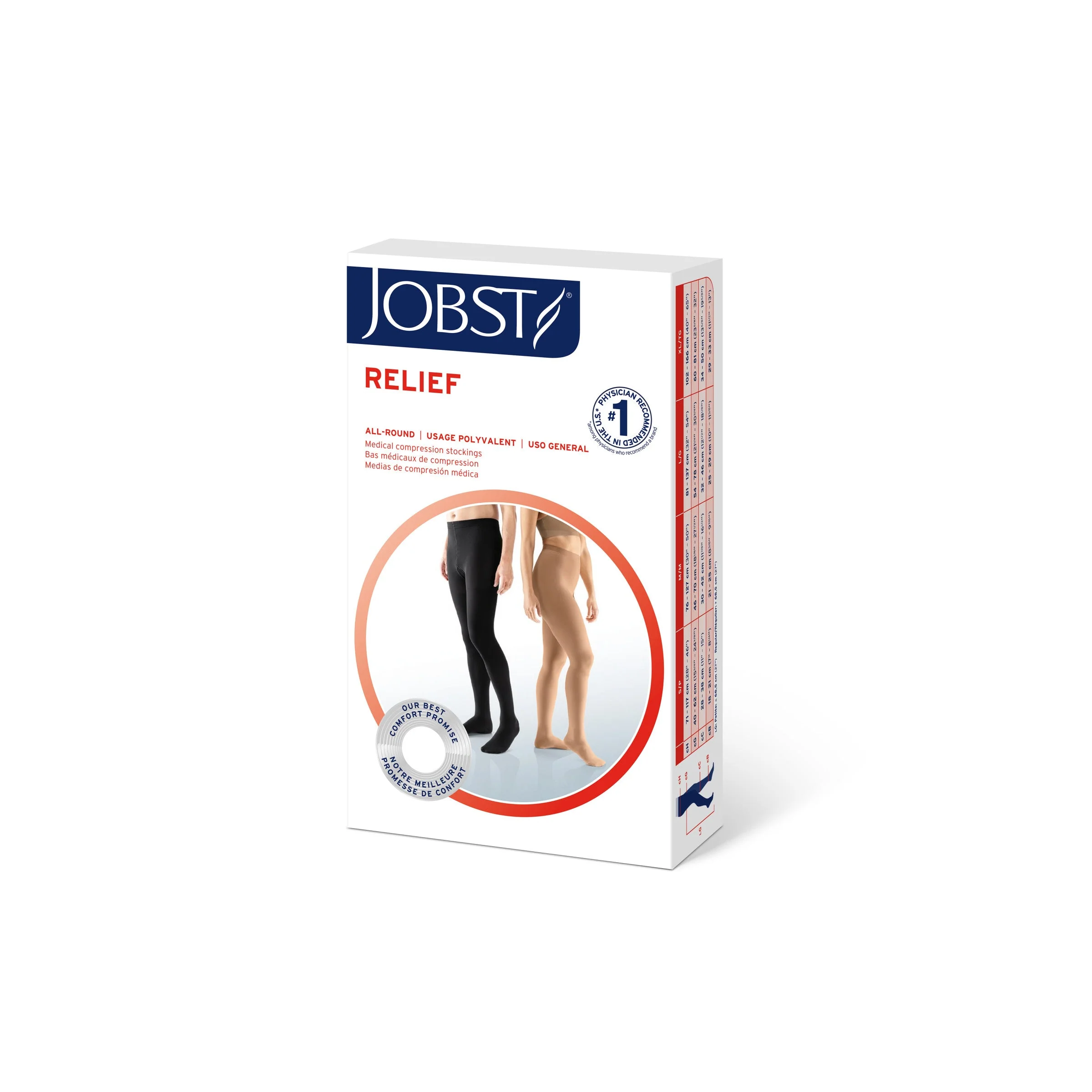 JOBST® Relief Waist High 20-30 mmHg, Open Toe - Image 3