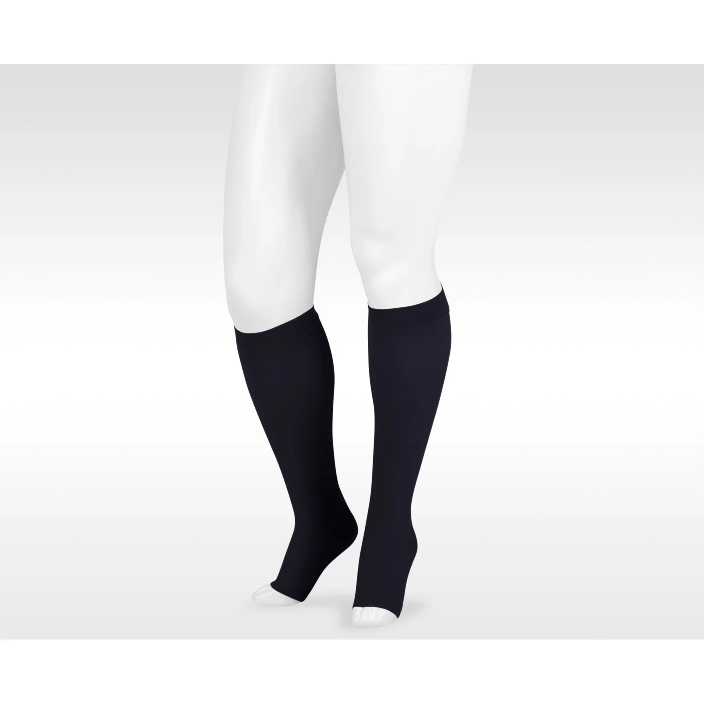 Juzo Dynamic Knee High 20-30 mmHg w/ 5 cm Silicone Band, Open Toe - Image 2
