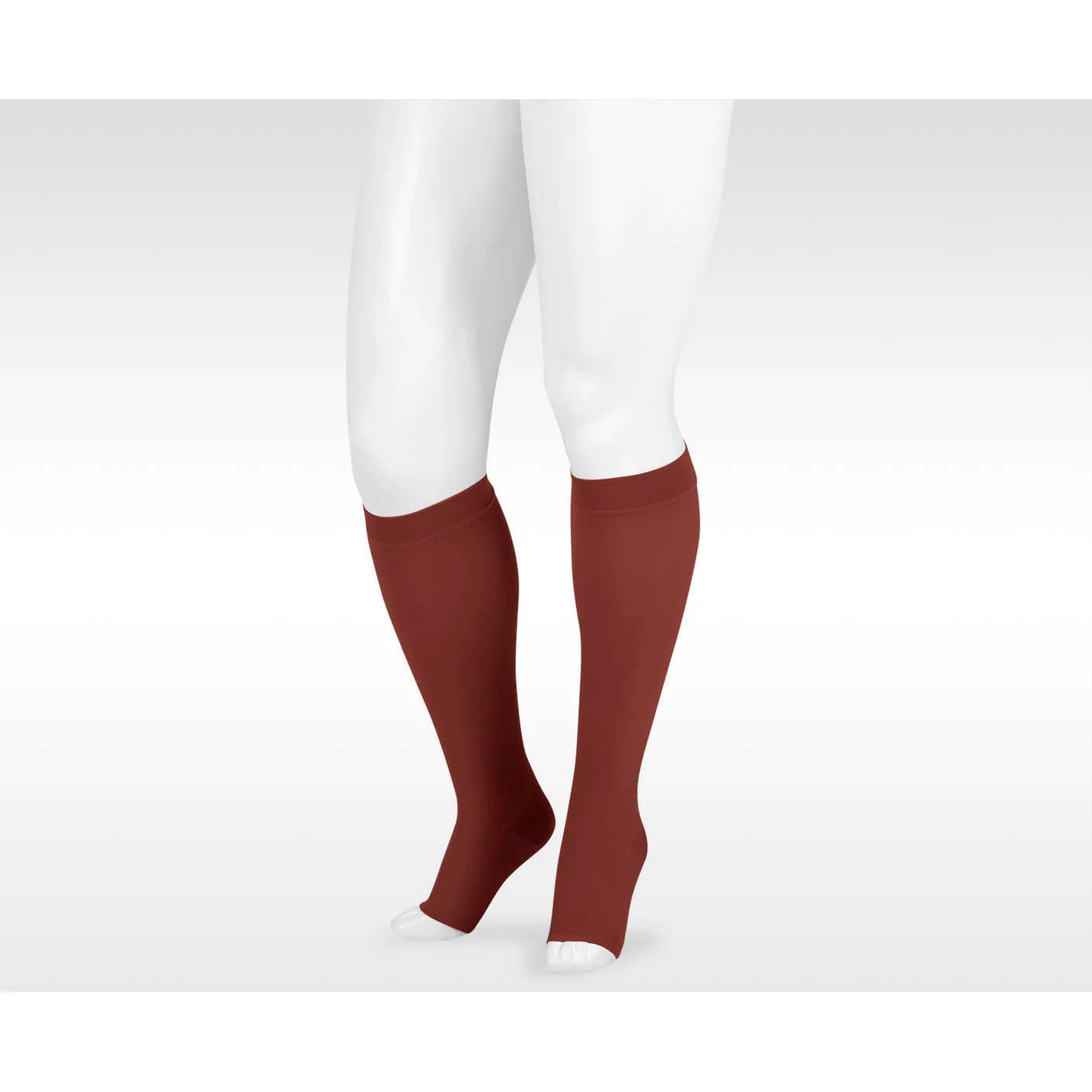 Juzo Dynamic Knee High 30-40 mmHg w/ 5 cm Silicone Band, Open Toe - Image 3