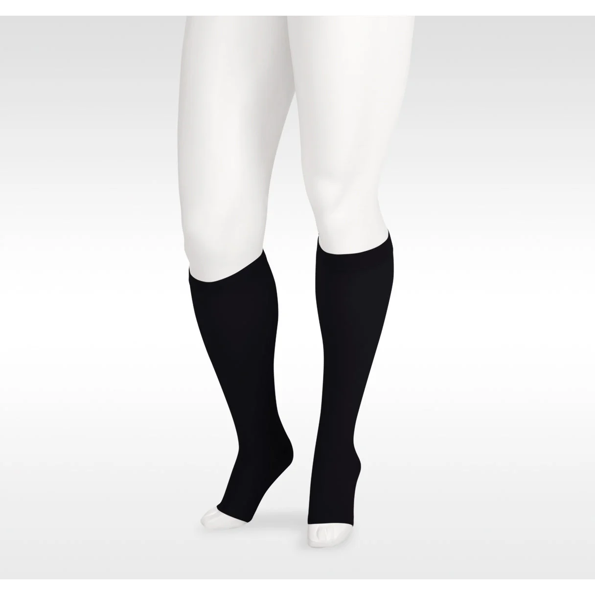 Juzo Soft Knee High 15-20 mmHg w/ Silicone Band, Open Toe - Image 2
