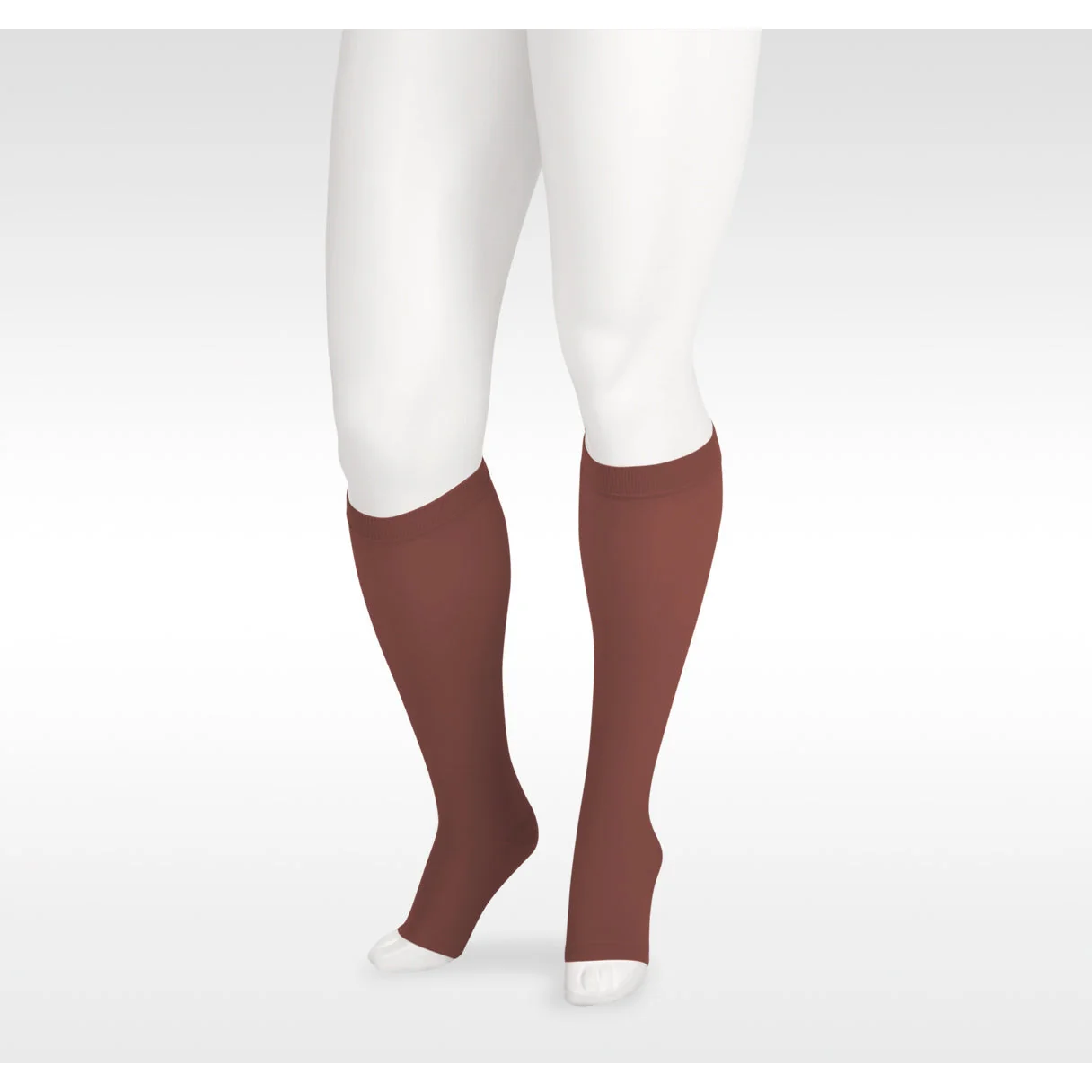 Juzo Soft Knee High 30-40 mmHg w/ Silicone Band, Open Toe - Image 4