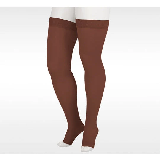 Juzo Soft Thigh High 15-20 mmHg w/ Silicone Band, Open Toe - Image 4
