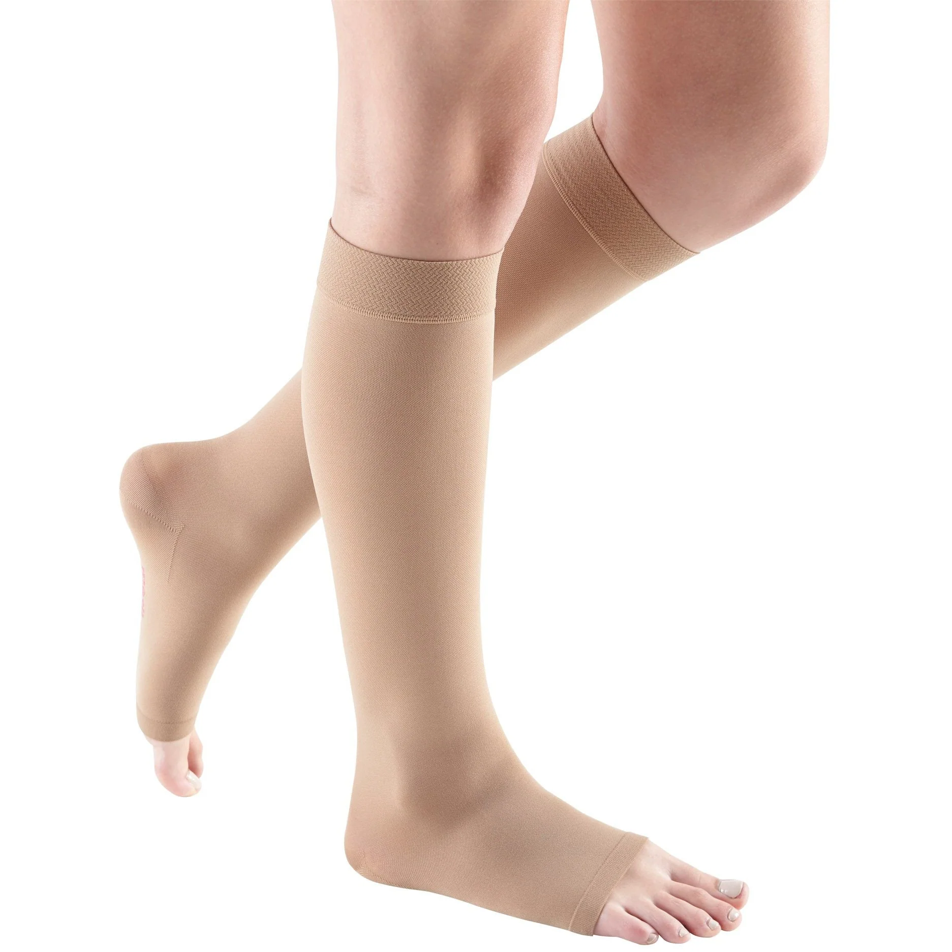 Mediven Comfort Knee High 15-20 mmHg, Open Toe w/ Silicone Top Band