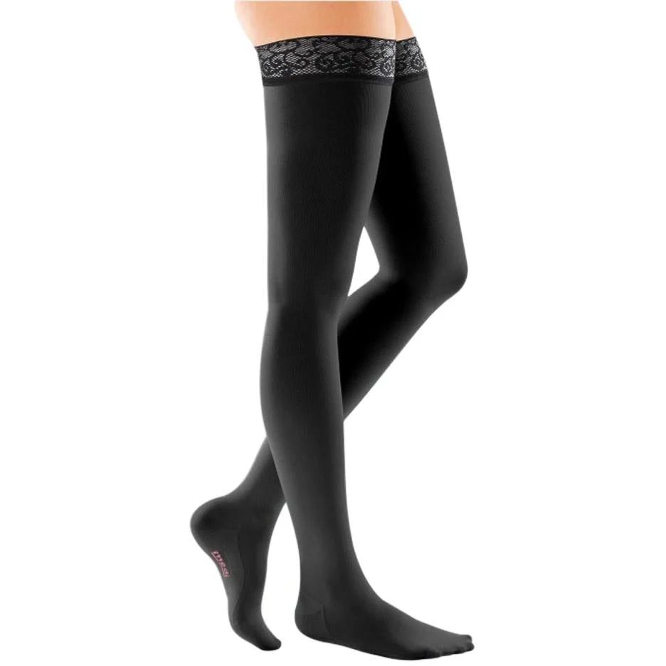 Mediven Comfort Thigh High 15-20 mmHg w/ Lace Silicone Top Band - Image 4