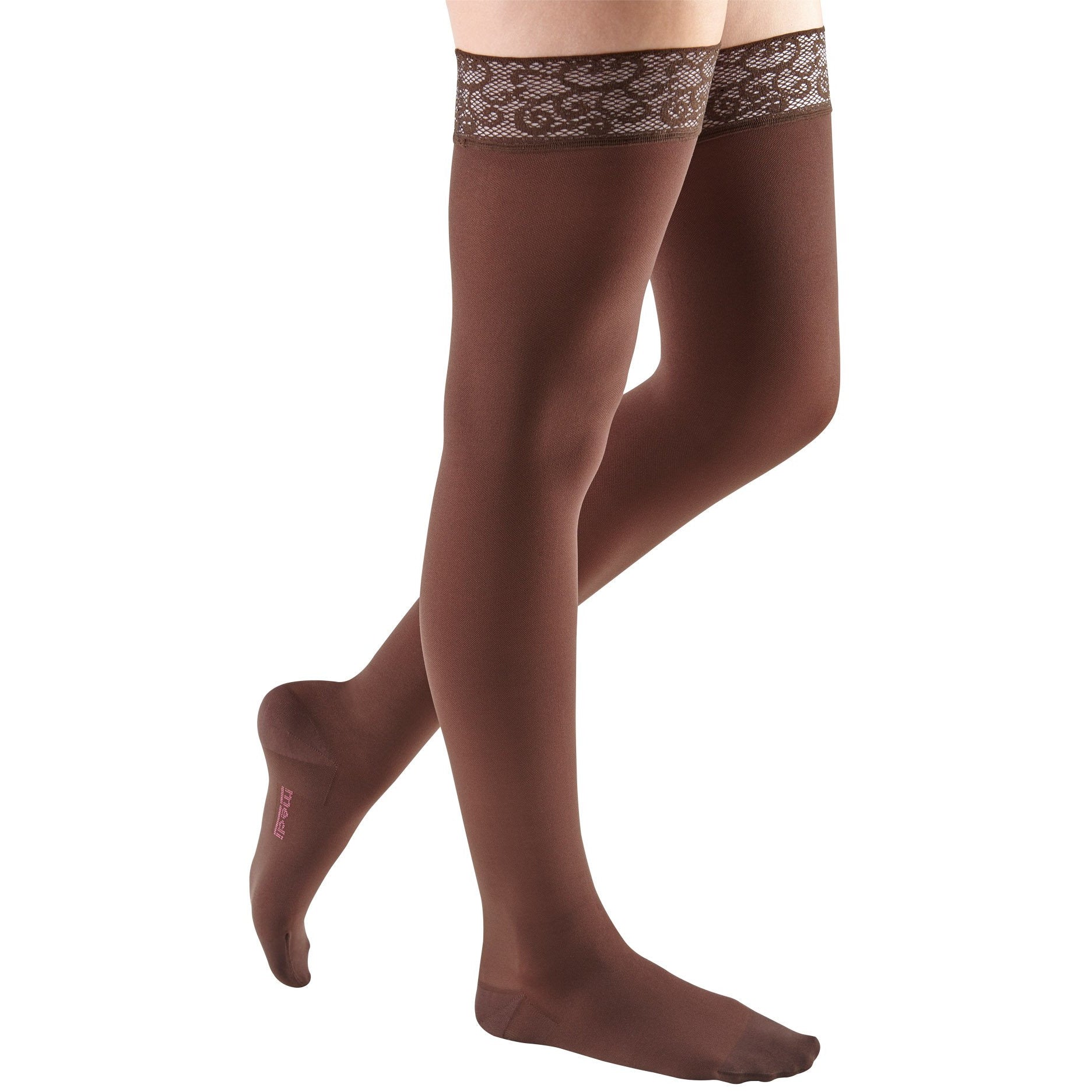 Mediven Comfort Thigh High 30-40 mmHg w/ Lace Silicone Top Band - Image 6