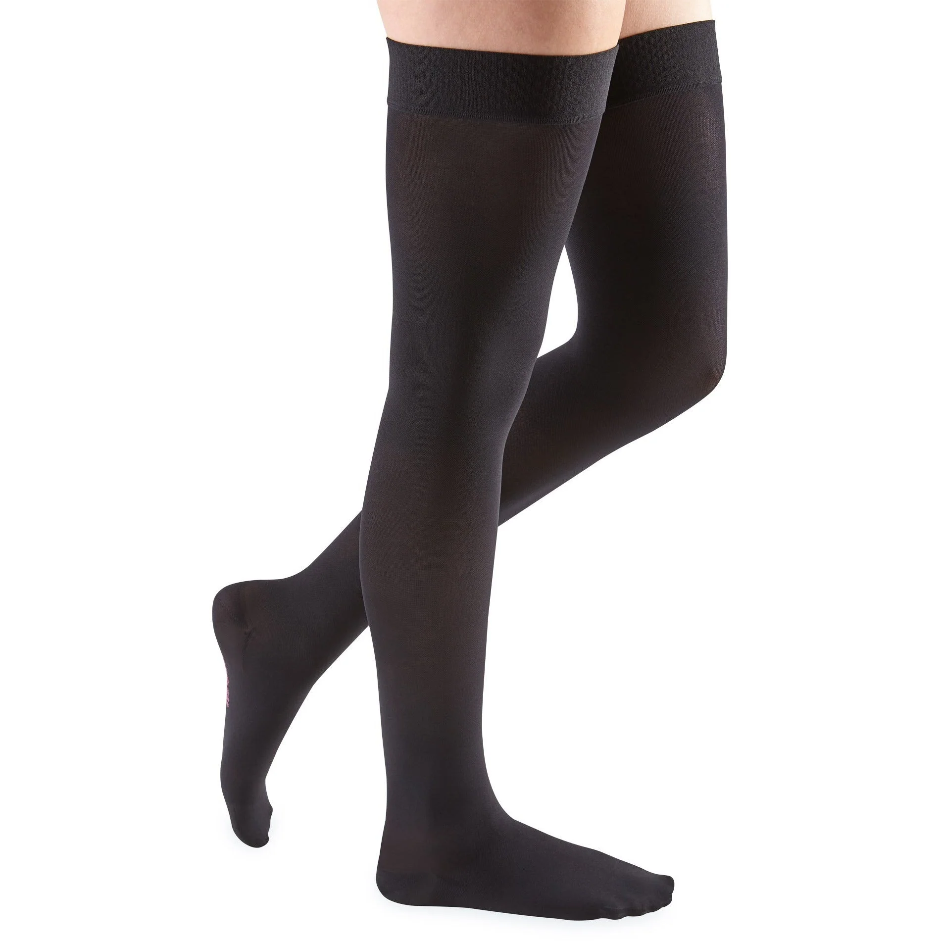 Mediven Comfort Thigh High 30-40 mmHg w/ Beaded Silicone Top Band - Image 2