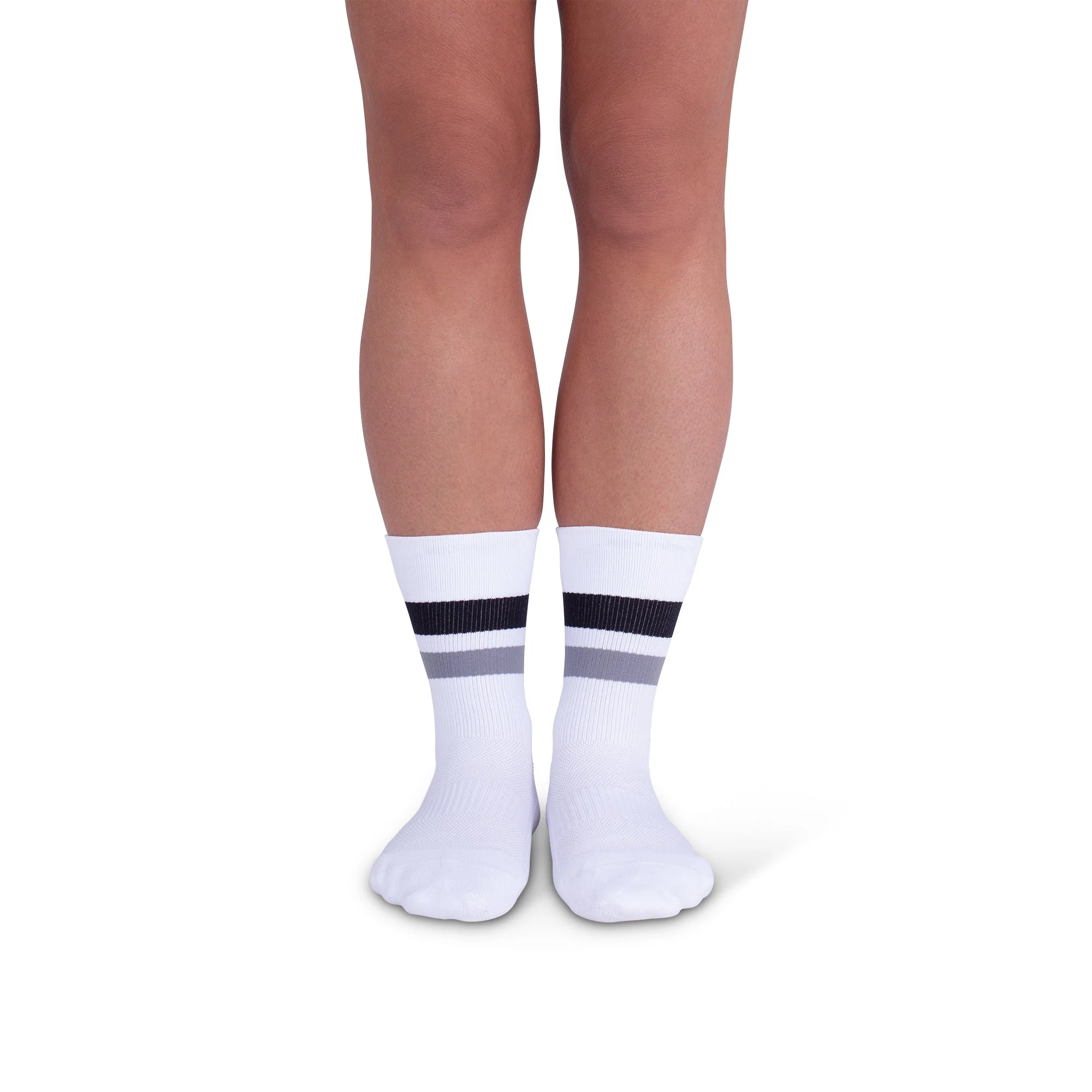 Rejuva® Retro Stripe Crew Compression Sock - Image 2