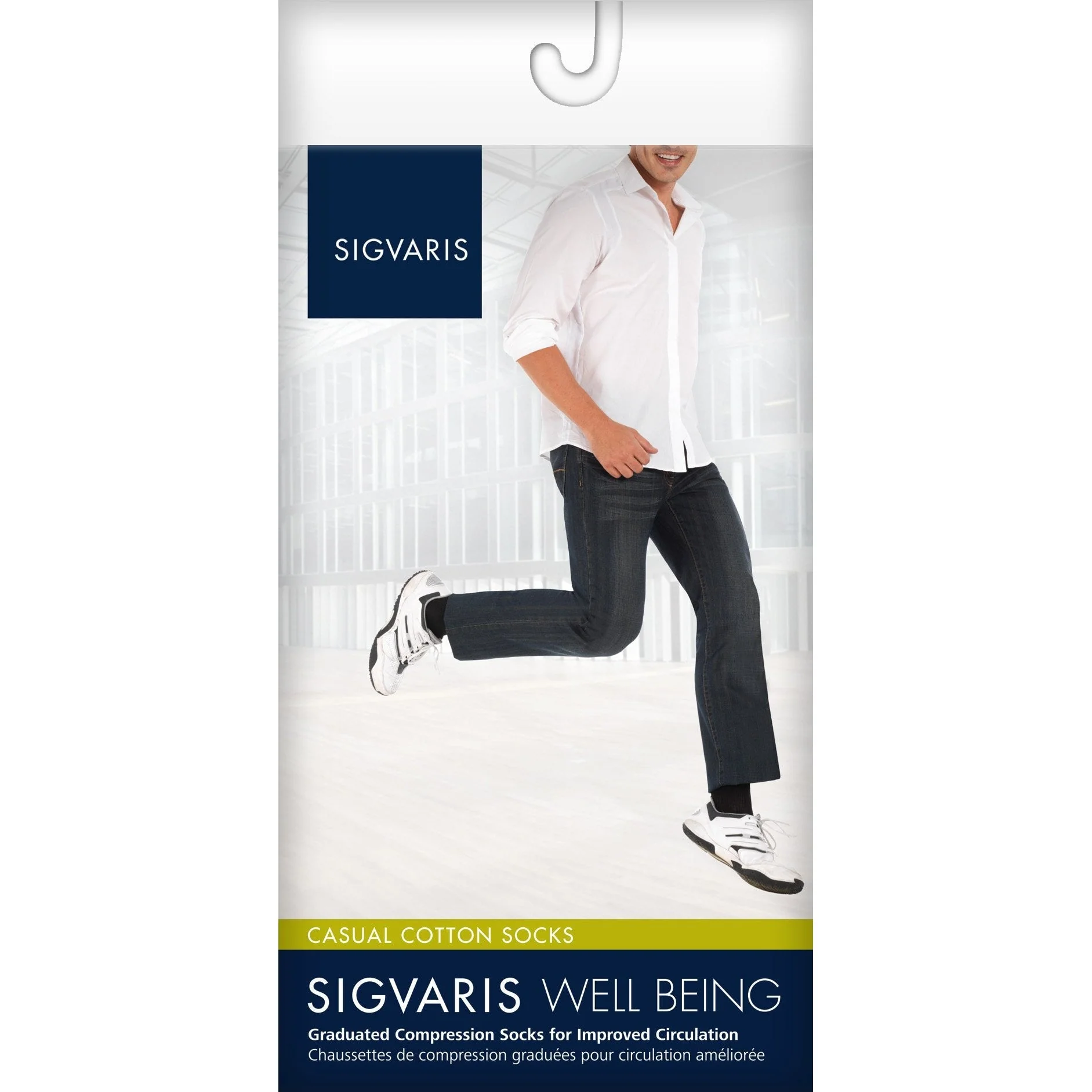 Sigvaris Casual Cotton Men's Knee High 15-20 mmHg - Image 6