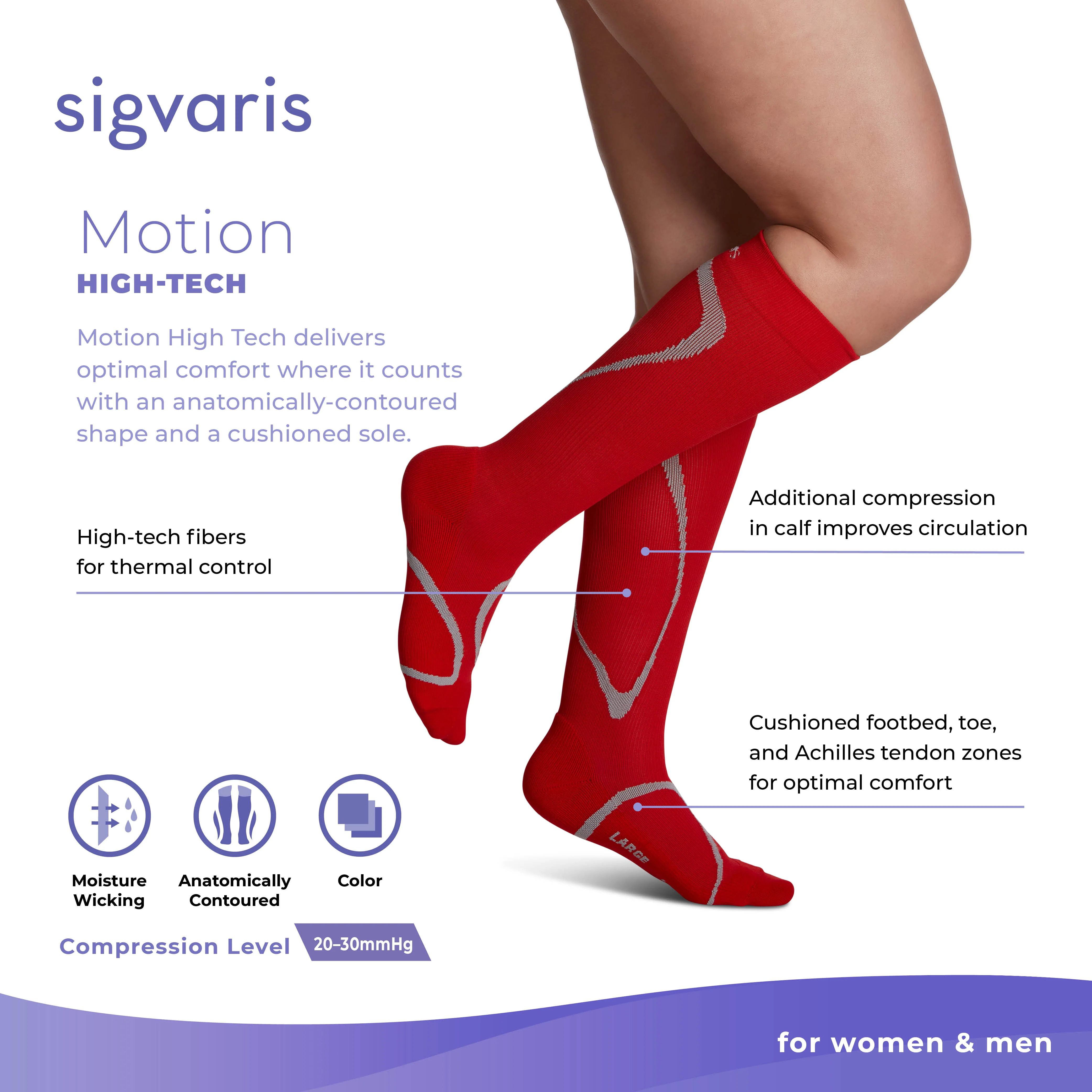 Sigvaris High Tech Knee High 20-30 mmHg - Image 9
