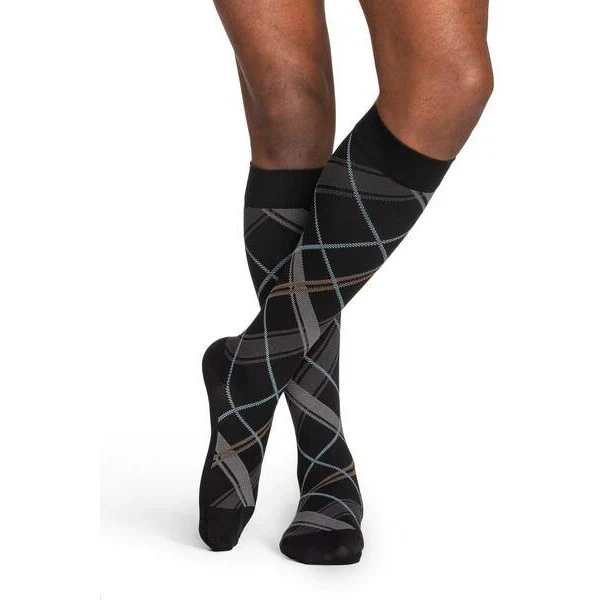 Sigvaris Microfiber Patterns Men's Knee High 20-30 mmHg - Image 3