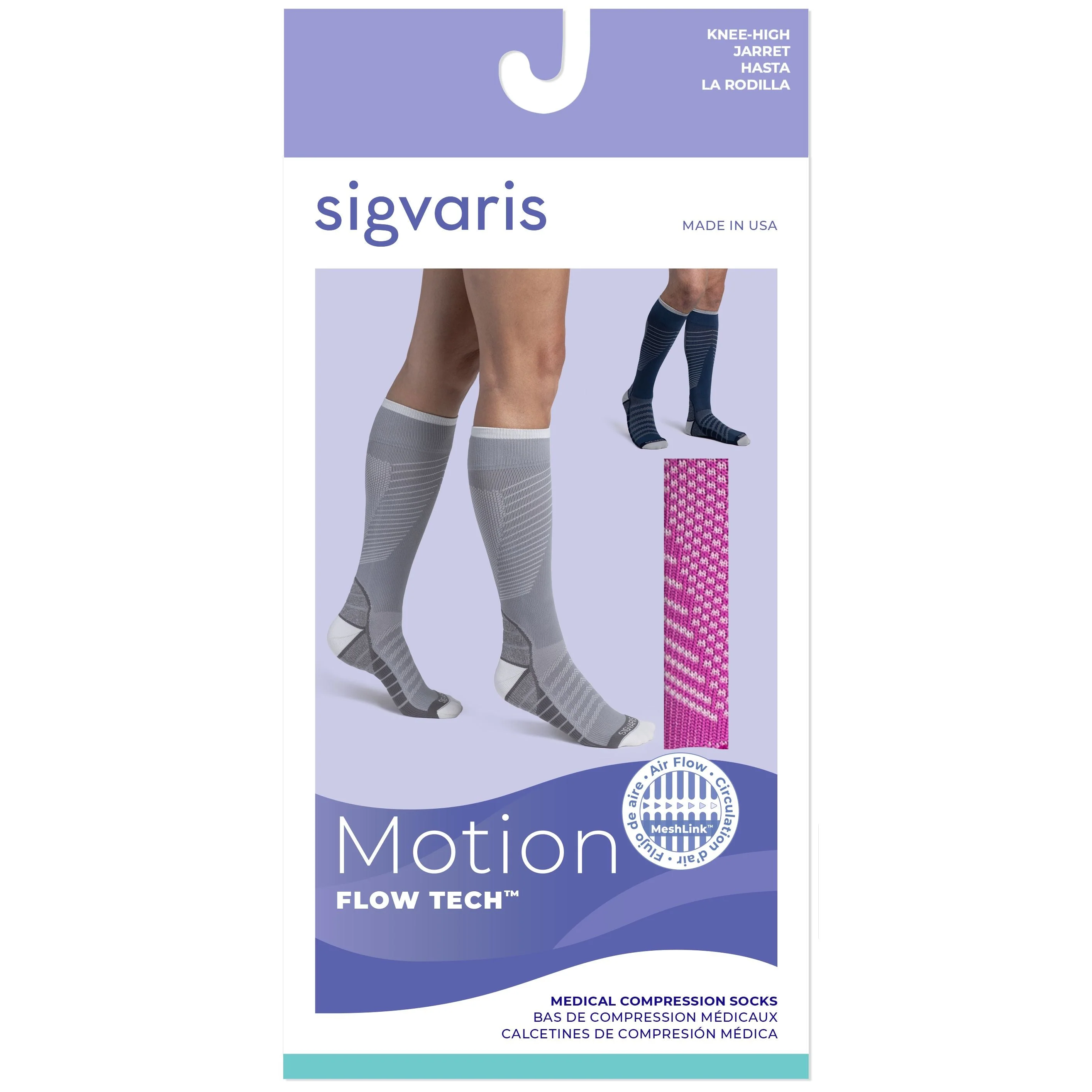 Sigvaris Motion Flow Tech Knee High 20-30 mmHg - Image 9