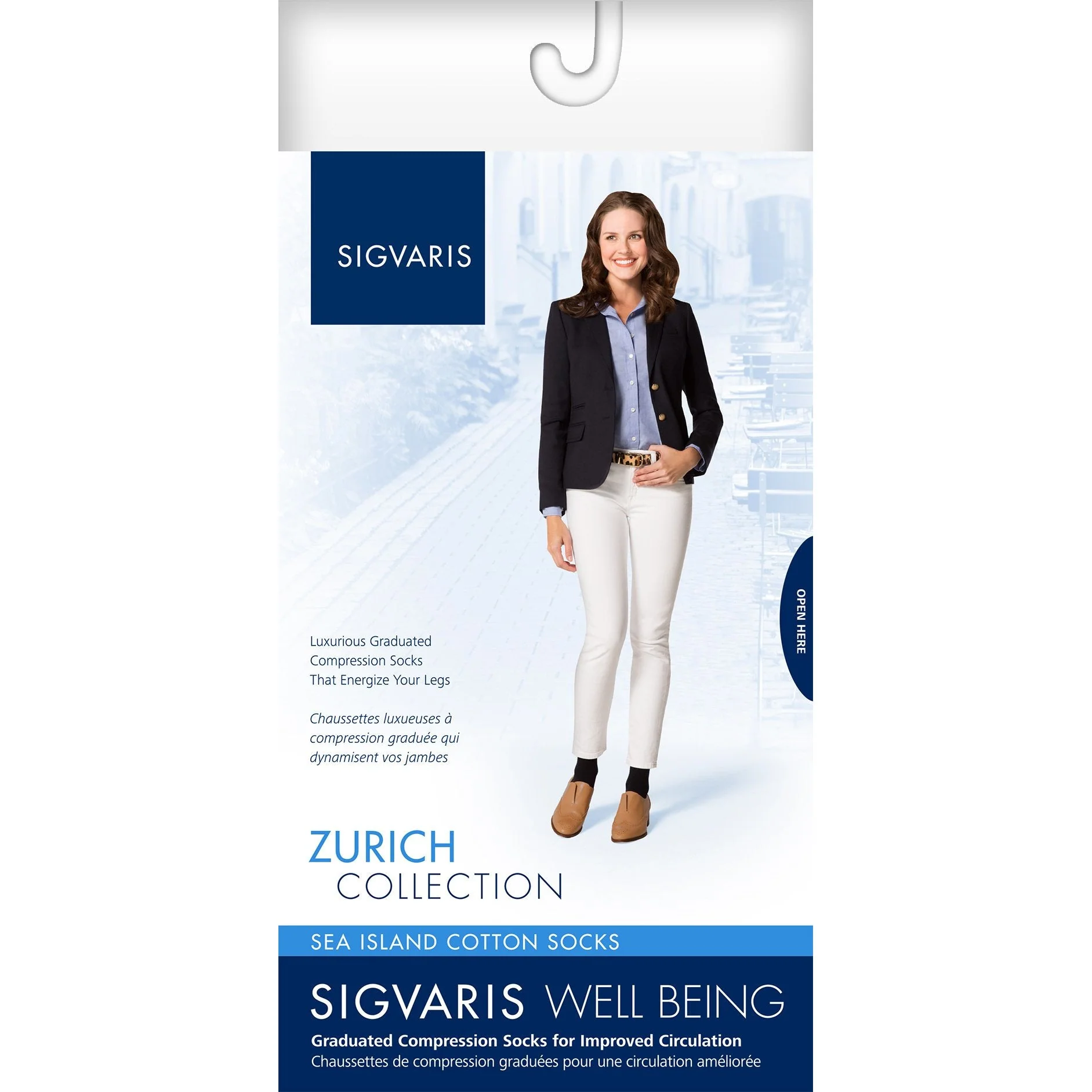 Sigvaris Sea Island Cotton Women's Knee High 15-20 mmHg - Image 3