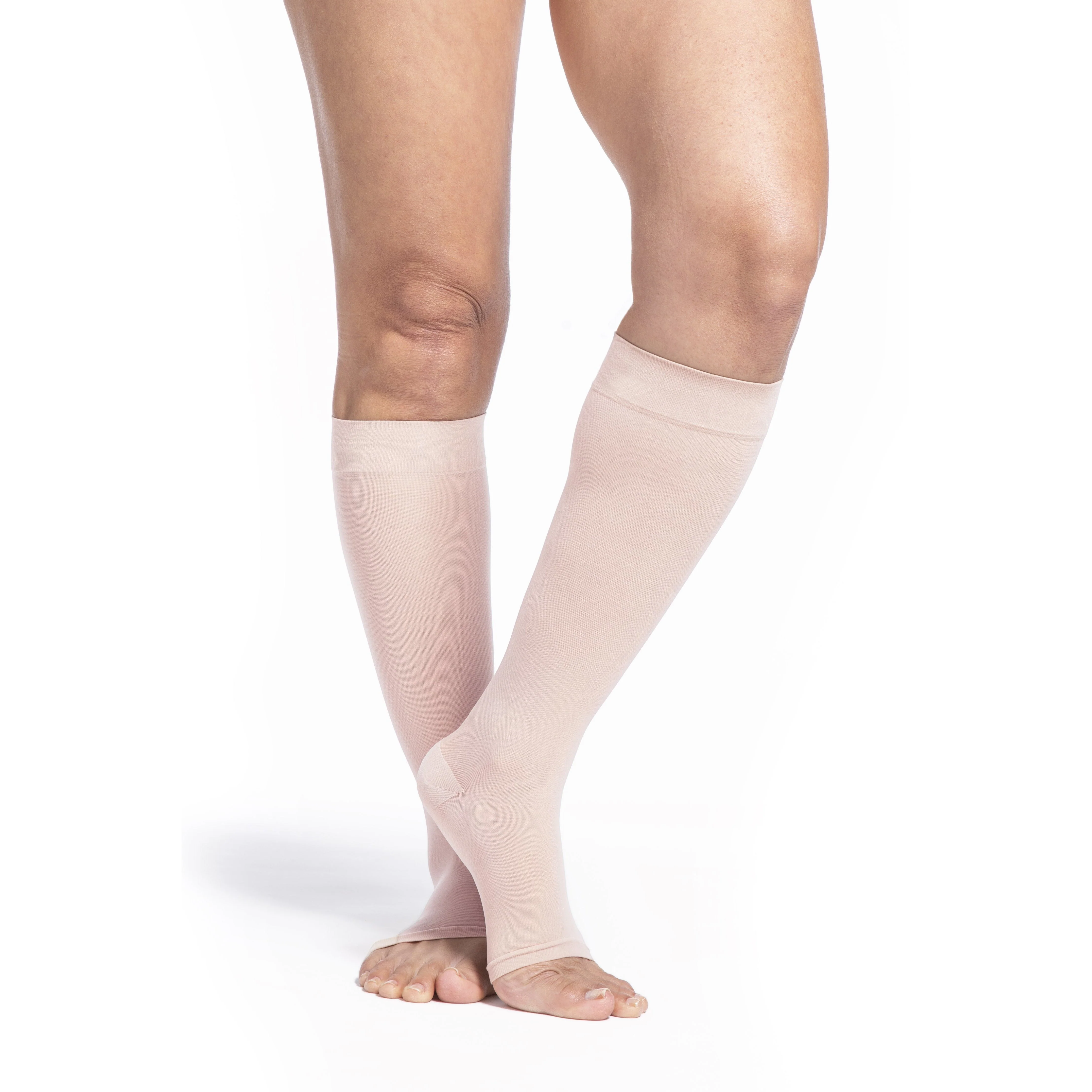 Sigvaris Sheer Women's Knee High 15-20 mmHg, Open Toe - Image 4