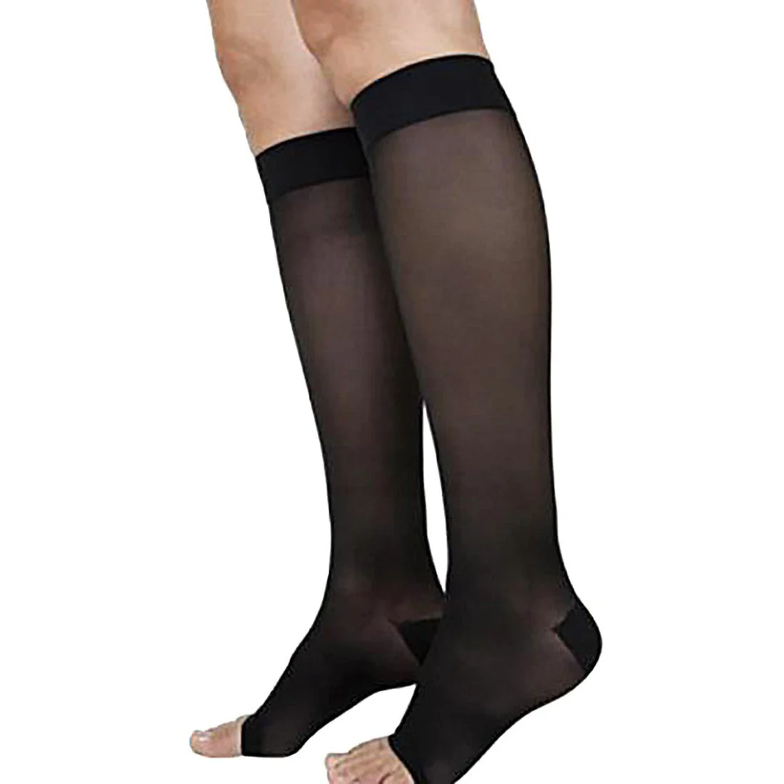 Sigvaris Sheer Women's Knee High 20-30 mmHg, Open Toe - Image 3