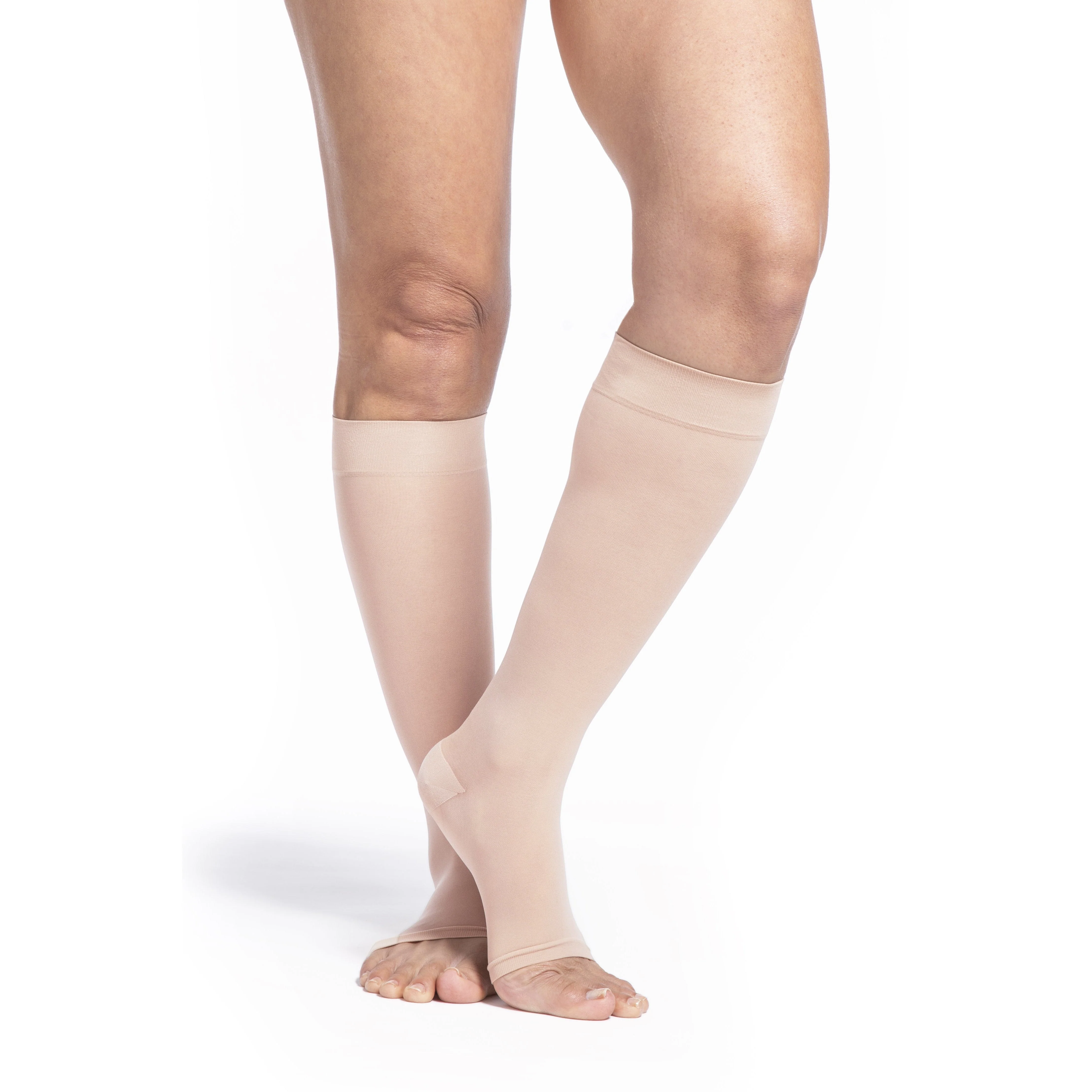 Sigvaris Sheer Women's Knee High 20-30 mmHg, Open Toe - Image 5