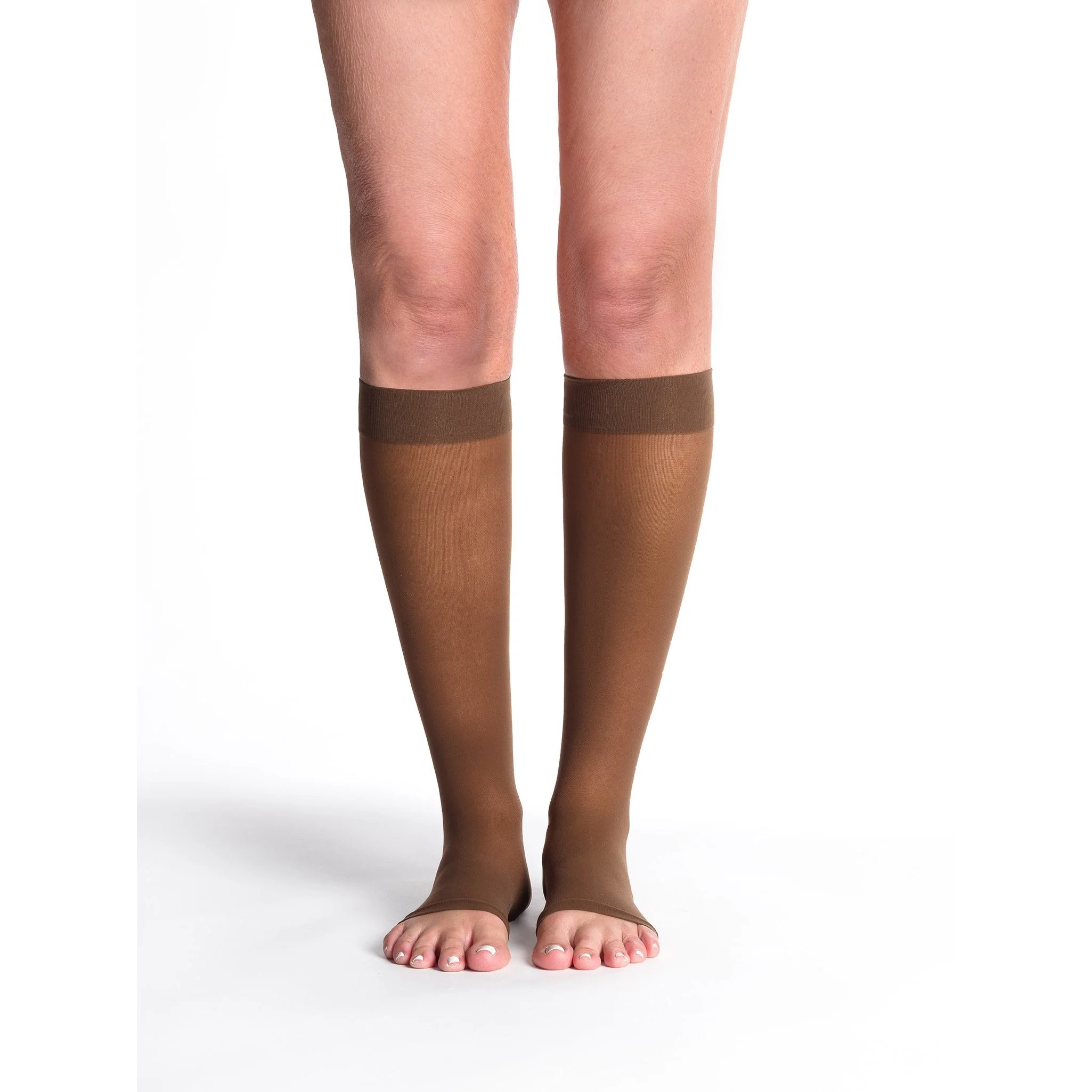 Sigvaris Sheer Women's Knee High 20-30 mmHg, Open Toe - Image 7