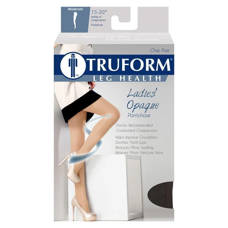 TRUFORM® Ladies Opaque Pantyhose 15-20 mmHg - Image 3