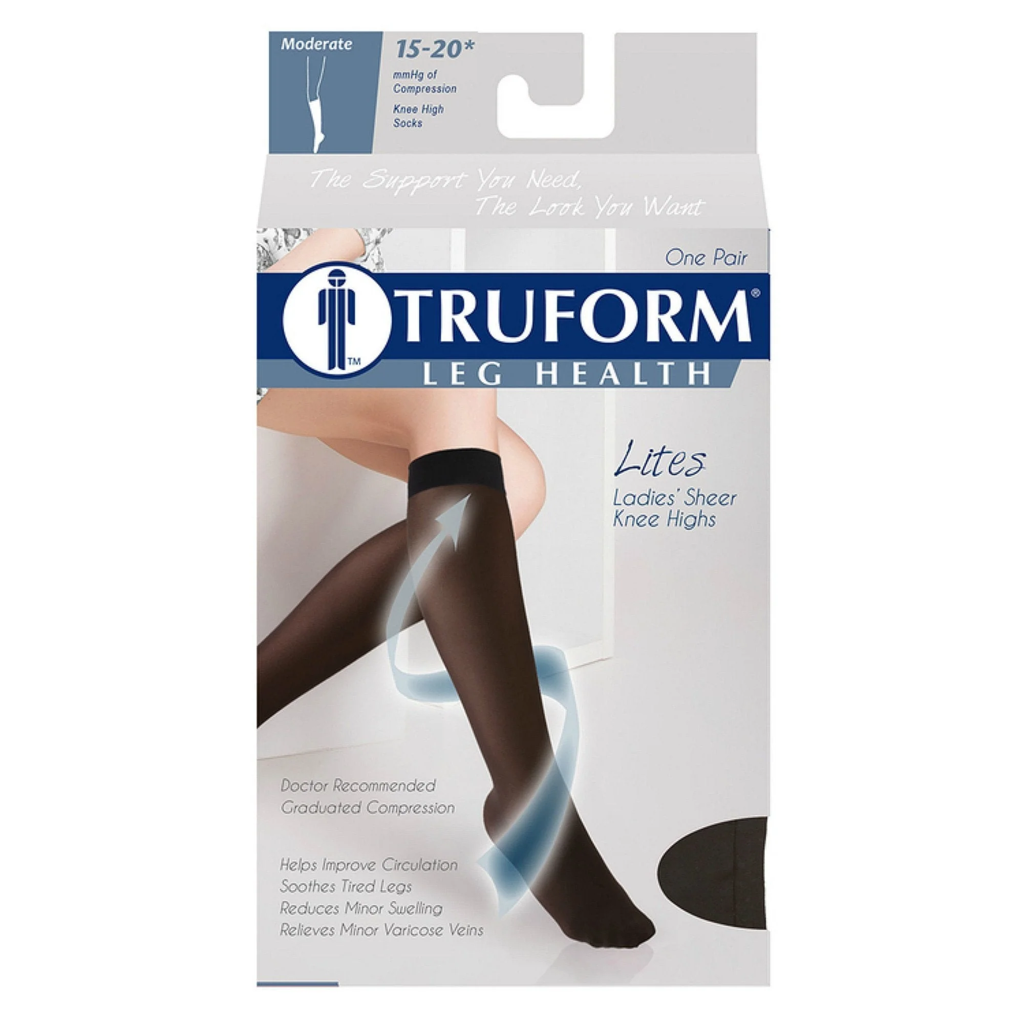 TRUFORM® Lites Women's Knee High 15-20 mmHg - Image 13
