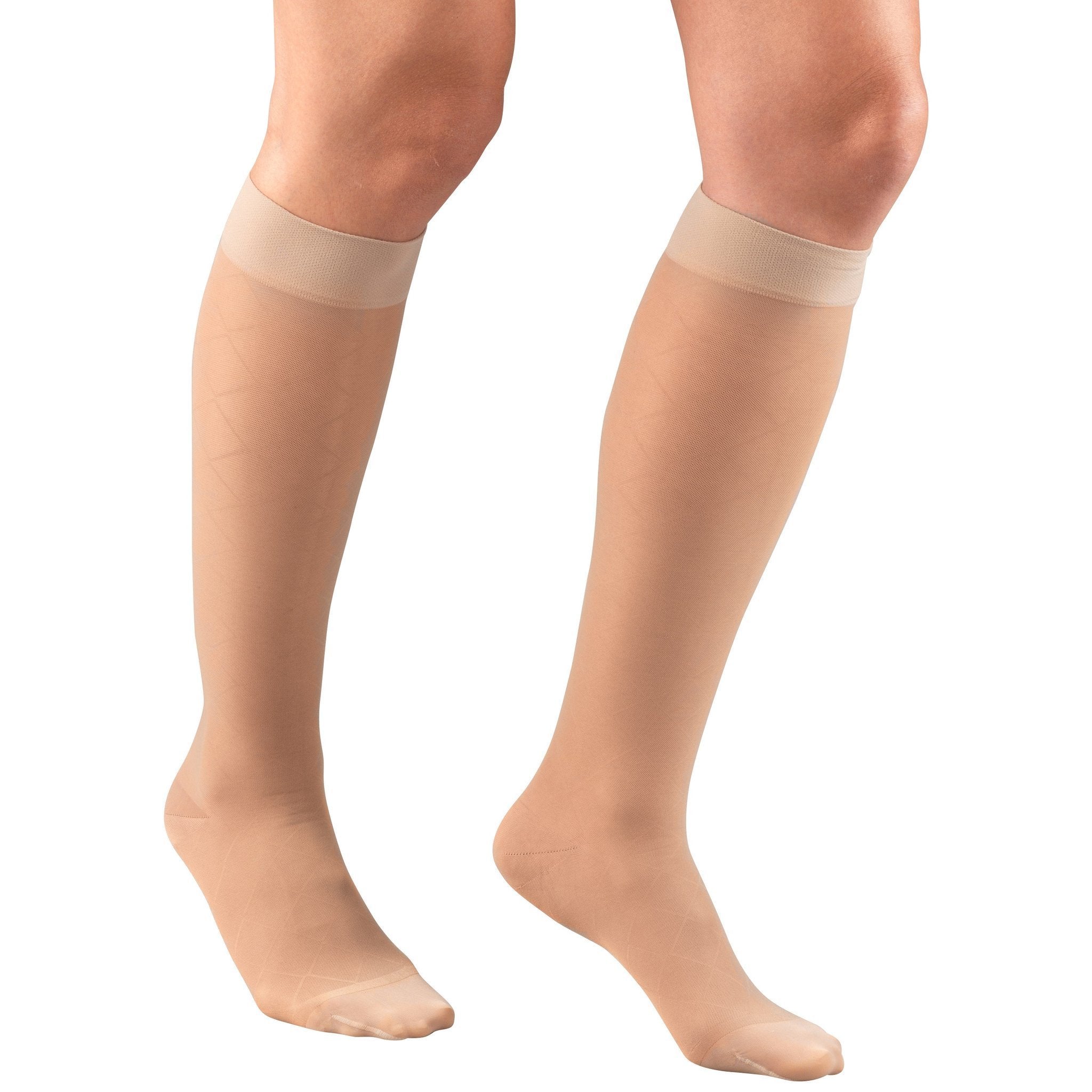 TRUFORM® Lites Women's Knee High 15-20 mmHg, Diamond Pattern - Image 4