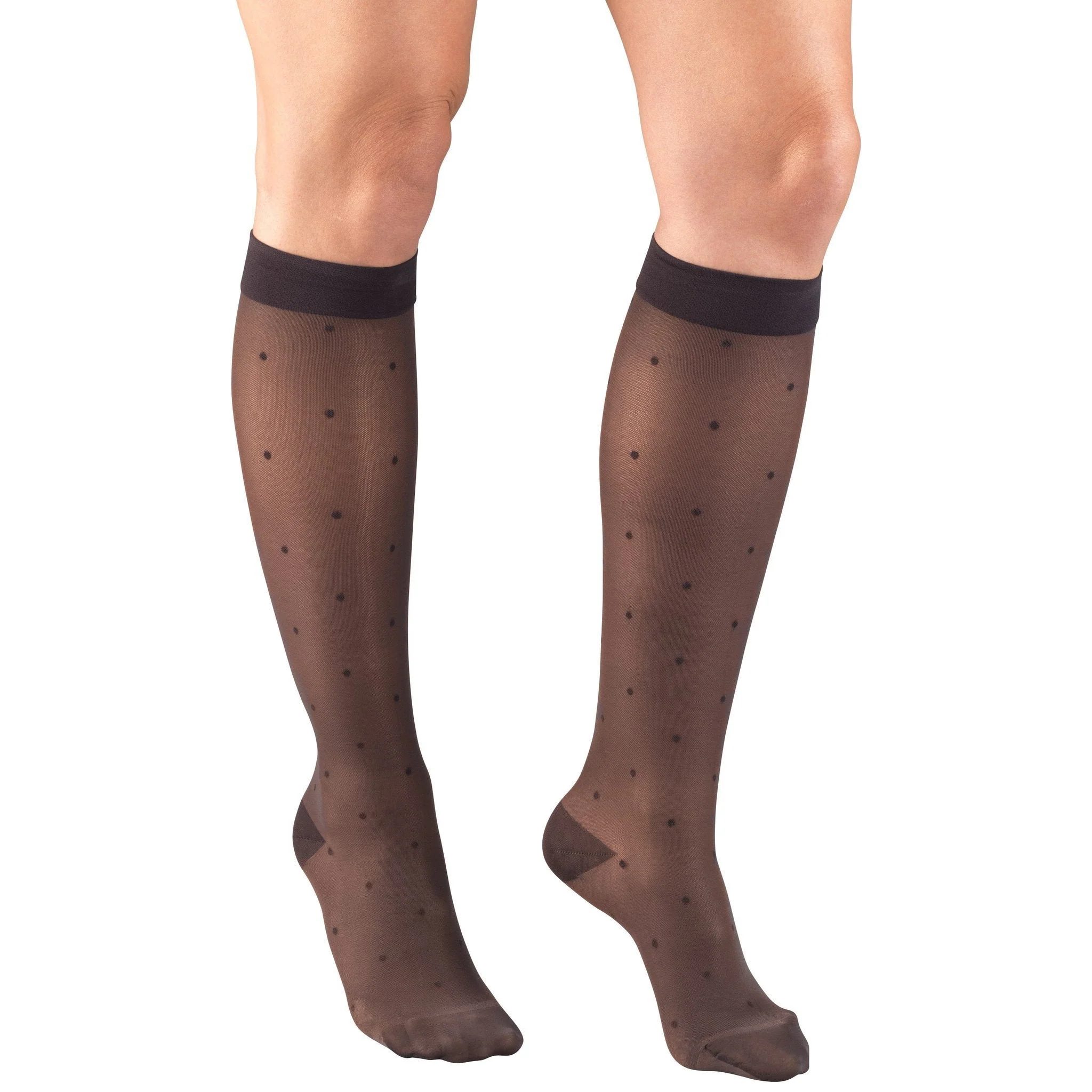 TRUFORM® Lites Women's Knee High 15-20 mmHg, Dot Pattern - Image 2