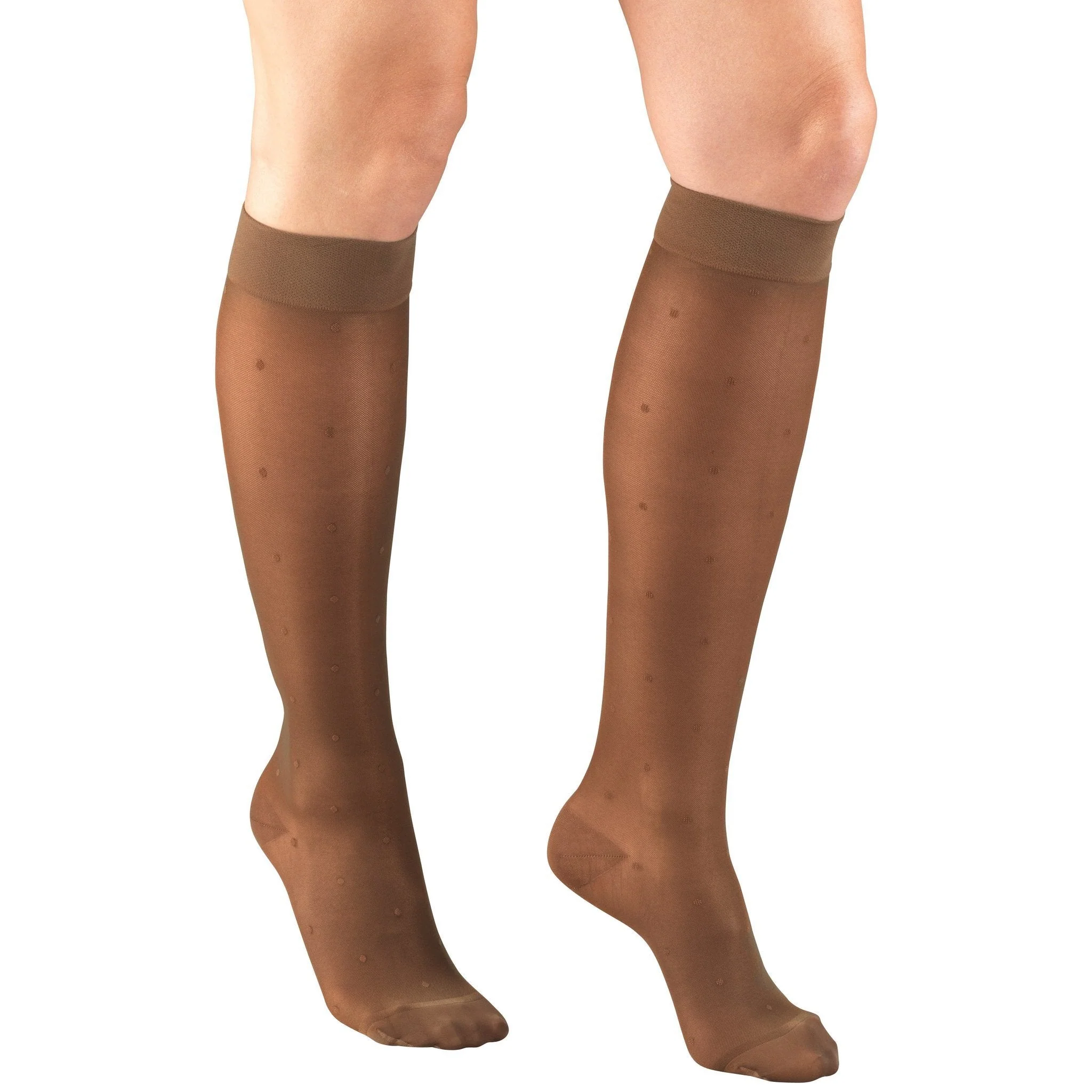 TRUFORM® Lites Women's Knee High 15-20 mmHg, Dot Pattern - Image 3