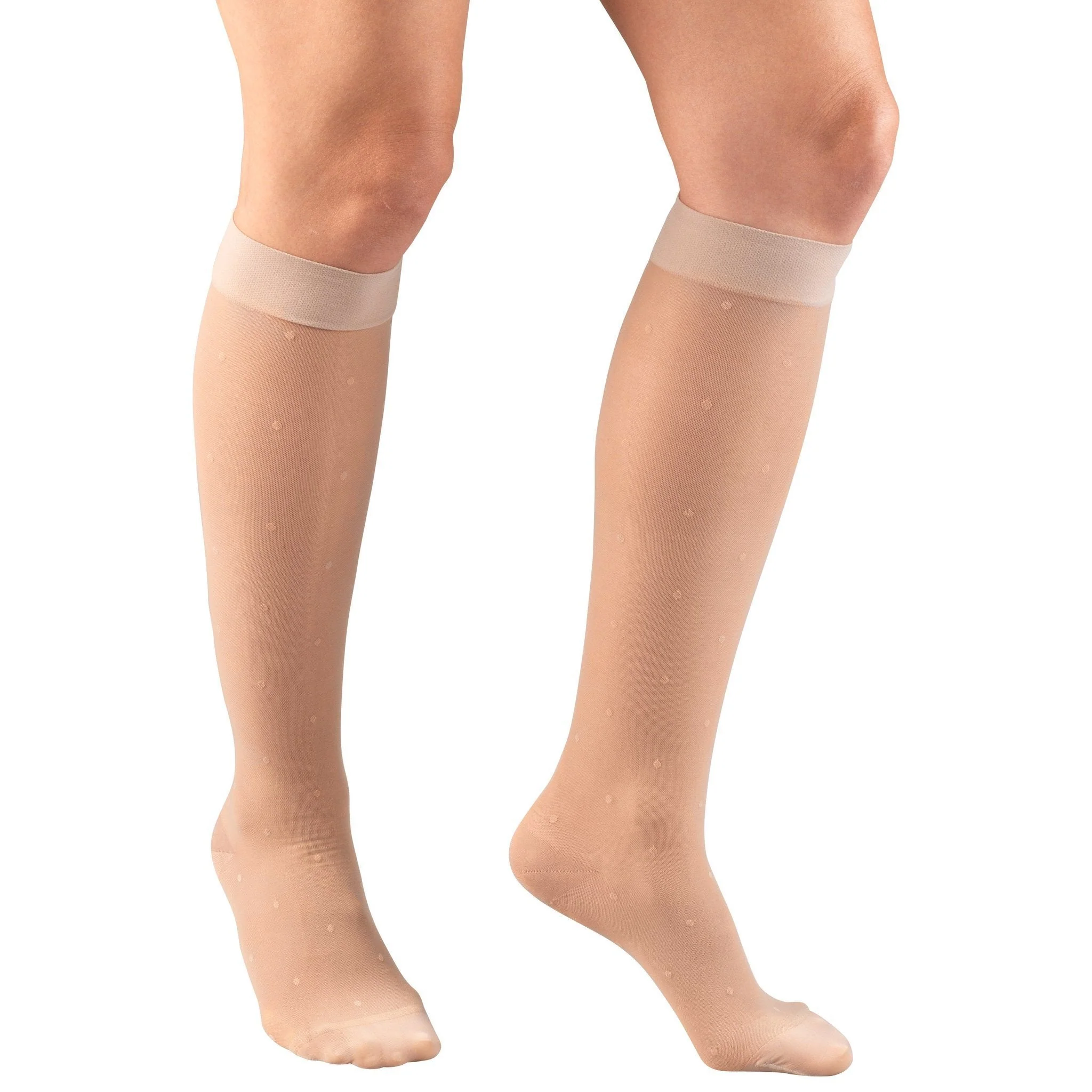 TRUFORM® Lites Women's Knee High 15-20 mmHg, Dot Pattern - Image 4