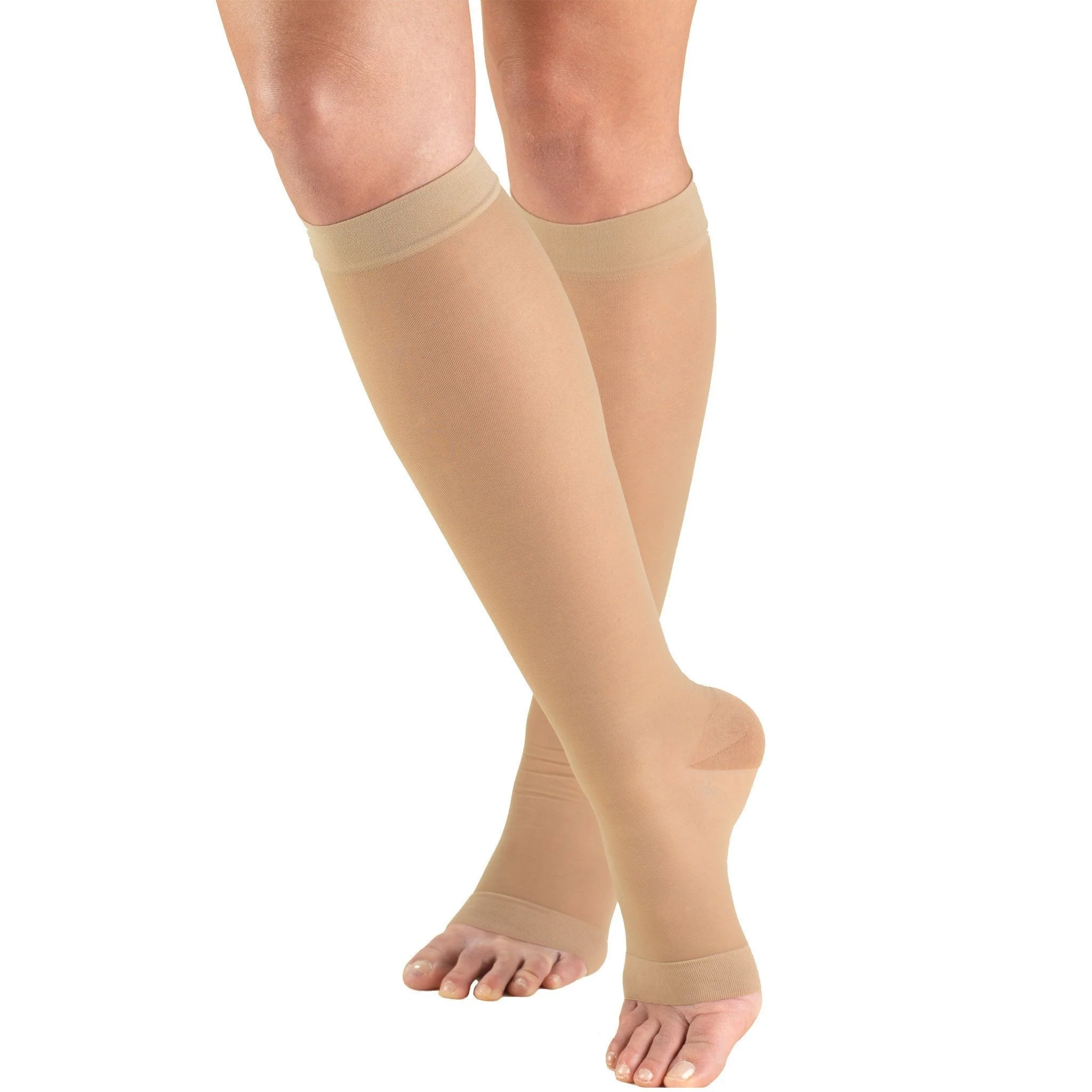 TRUFORM® Lites Women's Knee High 15-20 mmHg, Open Toe - Image 2