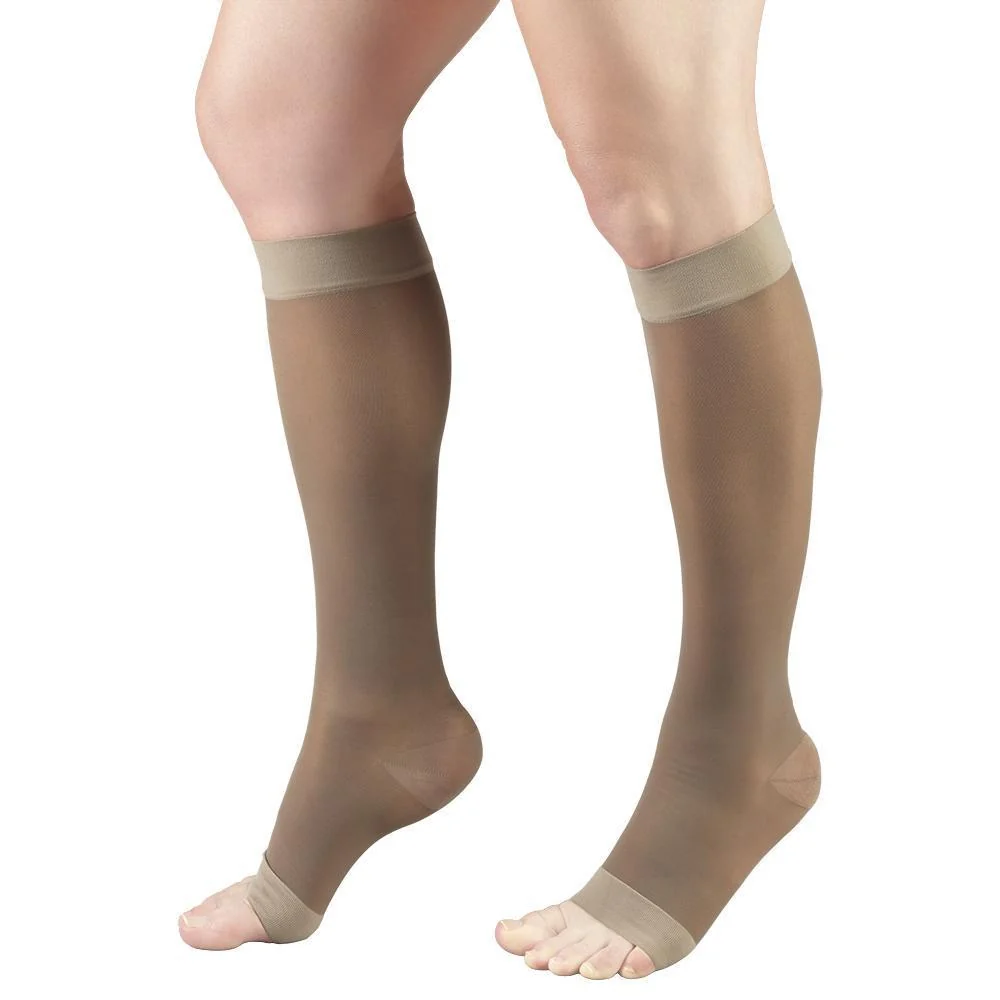 TRUFORM® Lites Women's Knee High 15-20 mmHg, Open Toe - Image 3
